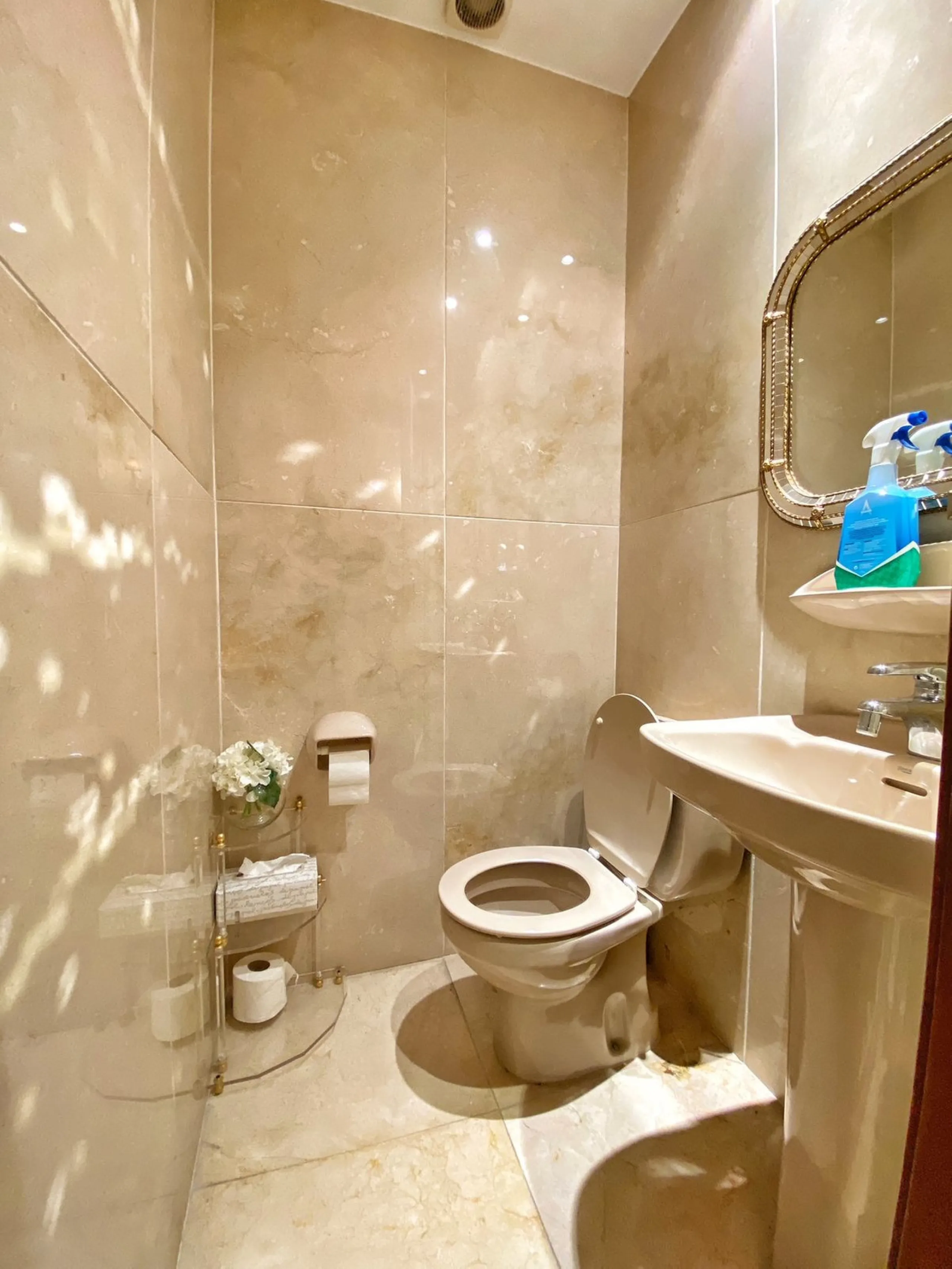 Impressive independent villa with very large spaces built on one floor and located near the center of Marbella.