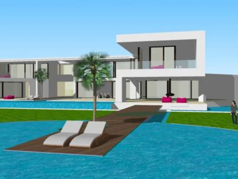This luxury mansion is situated in La Vega del Colorado near La Quinta Golf, a gated community with 24h security. The property consists of 8 bedrooms (5 in the main house and another 3 in the adjacent guest house), 8 bathrooms (5+3), a guest toilet, 3 lar