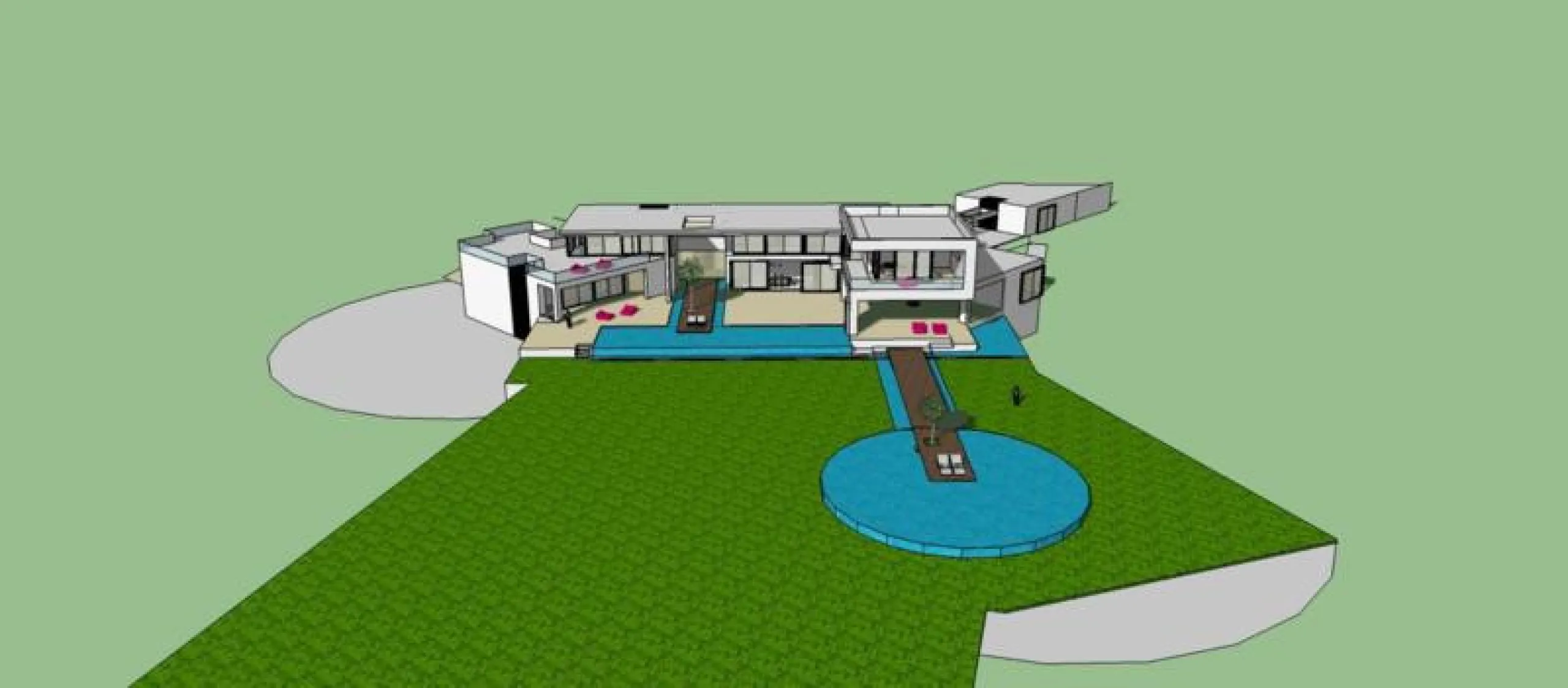 This luxury mansion is situated in La Vega del Colorado near La Quinta Golf, a gated community with 24h security. The property consists of 8 bedrooms (5 in the main house and another 3 in the adjacent guest house), 8 bathrooms (5+3), a guest toilet, 3 lar