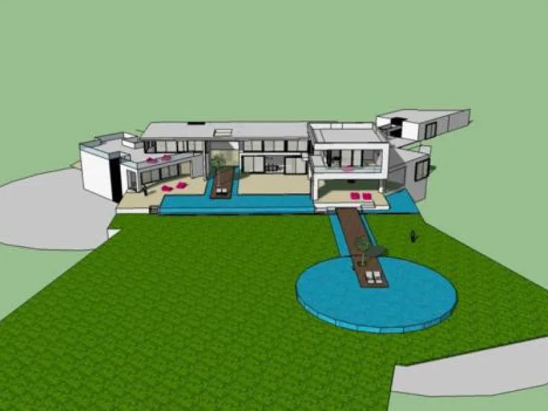 This luxury mansion is situated in La Vega del Colorado near La Quinta Golf, a gated community with 24h security. The property consists of 8 bedrooms (5 in the main house and another 3 in the adjacent guest house), 8 bathrooms (5+3), a guest toilet, 3 lar