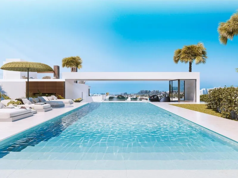 Luxurious New Build Townhouses in Río Real, Marbella& & Exclusive Community with Premium Amenities& Nestled in the prestigious Río Real neighborhood of Marbella, this stunning development offers 27 townhouses and semi-detached houses, designed to