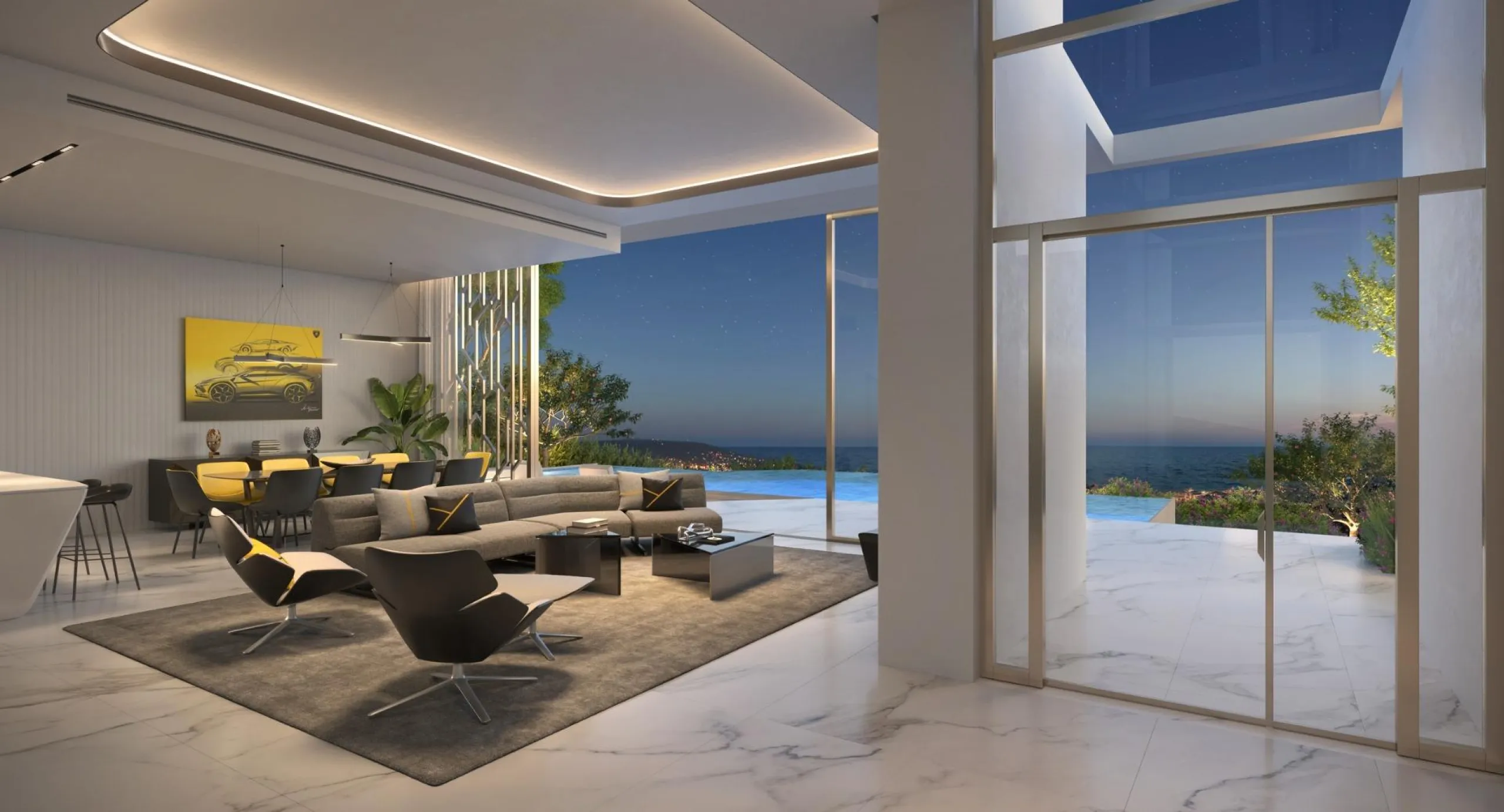 A PARADISE OF LUXURY AND ELEGANCE INSPIRED BY AUTOMOBILI LAMBORGHINI& & Exclusive residential community of 53 luxury villas, with a design inspired by Lamborghini automobiles. Gated community with premium 24/7 private security. Luxury villas careful