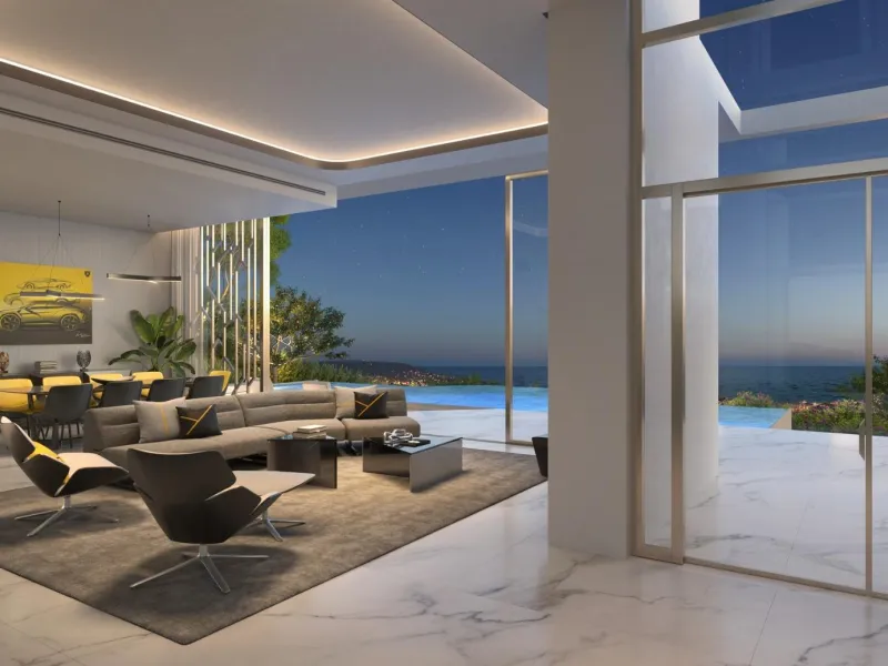 A PARADISE OF LUXURY AND ELEGANCE INSPIRED BY AUTOMOBILI LAMBORGHINI& & Exclusive residential community of 53 luxury villas, with a design inspired by Lamborghini automobiles. Gated community with premium 24/7 private security. Luxury villas careful