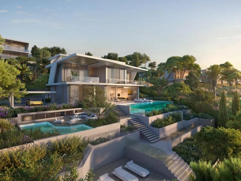 A PARADISE OF LUXURY AND ELEGANCE INSPIRED BY AUTOMOBILI LAMBORGHINI& & Exclusive residential community of 53 luxury villas, with a design inspired by Lamborghini automobiles. Gated community with premium 24/7 private security. Luxury villas careful