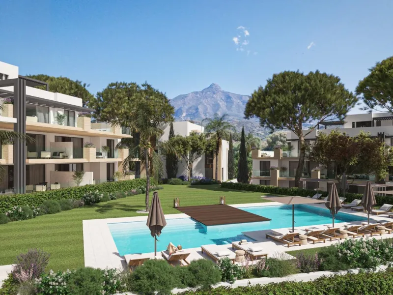 Exclusive New Residential in Aloha Golf, Nueva Andalucía Marbella& & Luxury Living in the Heart of Nueva Andalucía& Discover this exclusive new residential development in Aloha Golf, one of the most prestigious areas of Nueva Andalucía, Marbella.