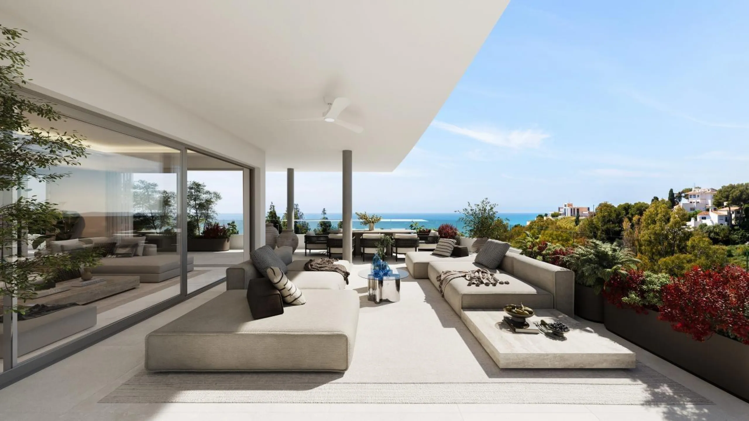 Exclusive Boutique Apartments with Sea Views in Torrequebrada, Benalmádena& & Prime Location Just 250 m from the Beach& This new boutique development offers only 16 exclusive apartments with 3 and 4 bedrooms, all with south orientation and large 