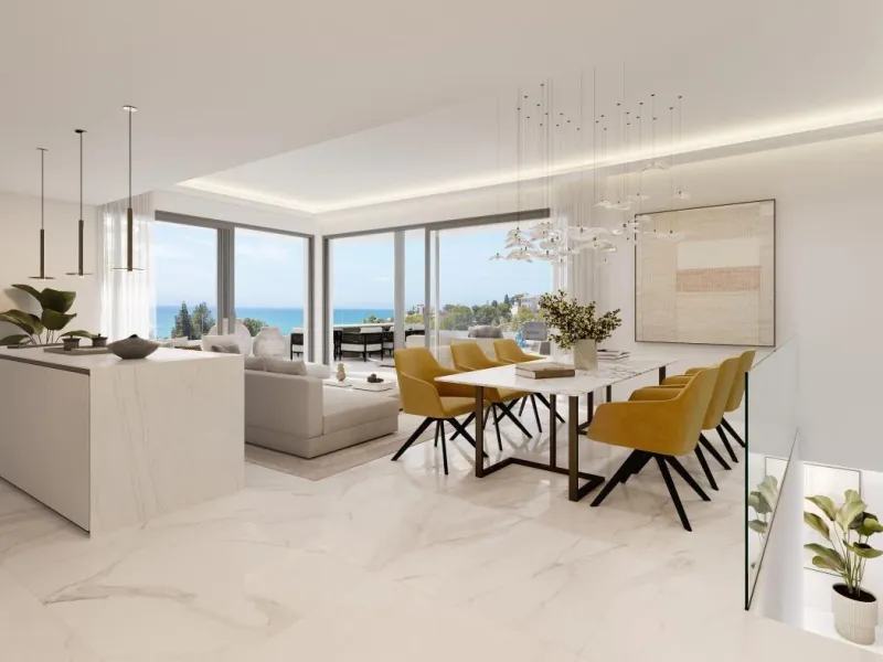 Exclusive Boutique Apartments with Sea Views in Torrequebrada, Benalmádena& & Prime Location Just 250 m from the Beach& This new boutique development offers only 16 exclusive apartments with 3 and 4 bedrooms, all with south orientation and large 