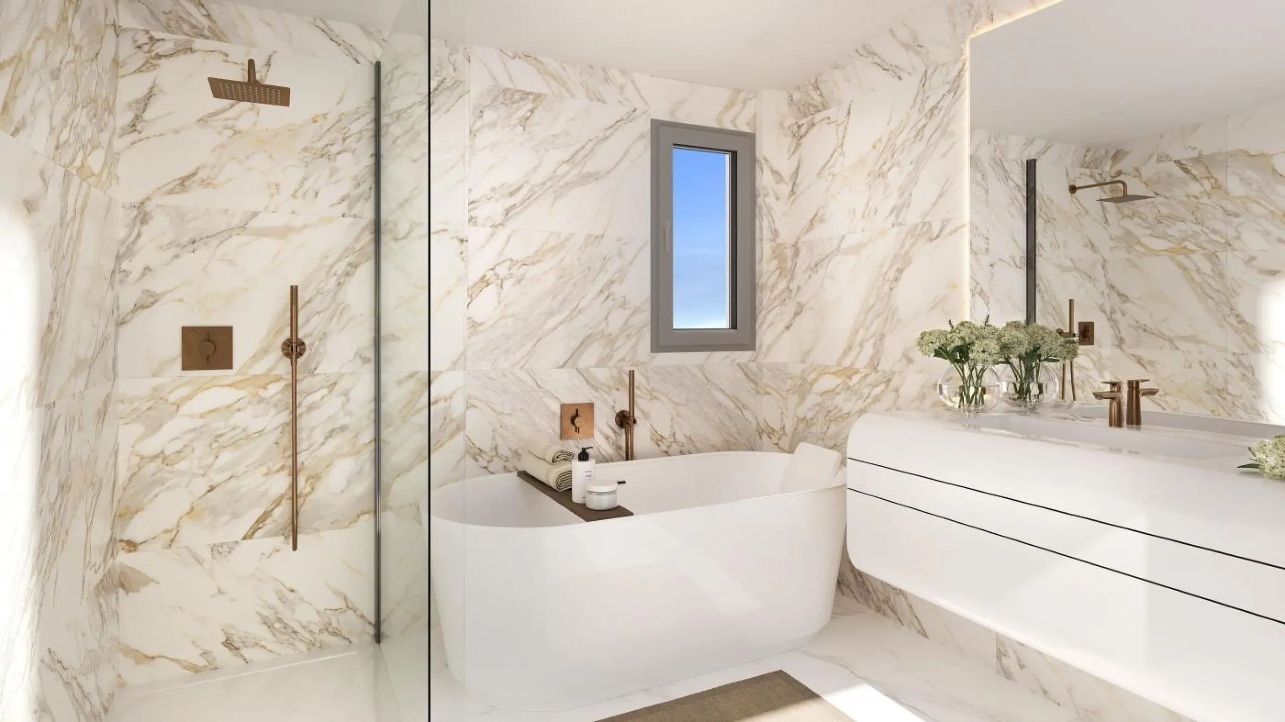 Exclusive Boutique Apartments with Sea Views in Torrequebrada, Benalmádena& & Prime Location Just 250 m from the Beach& This new boutique development offers only 16 exclusive apartments with 3 and 4 bedrooms, all with south orientation and large 
