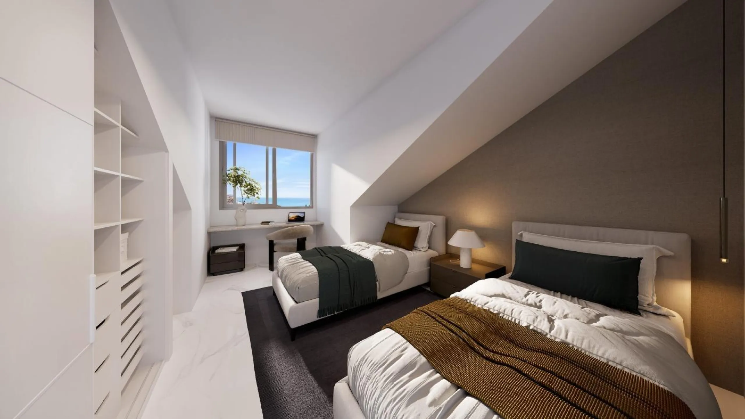 Exclusive Boutique Apartments with Sea Views in Torrequebrada, Benalmádena& & Prime Location Just 250 m from the Beach& This new boutique development offers only 16 exclusive apartments with 3 and 4 bedrooms, all with south orientation and large 