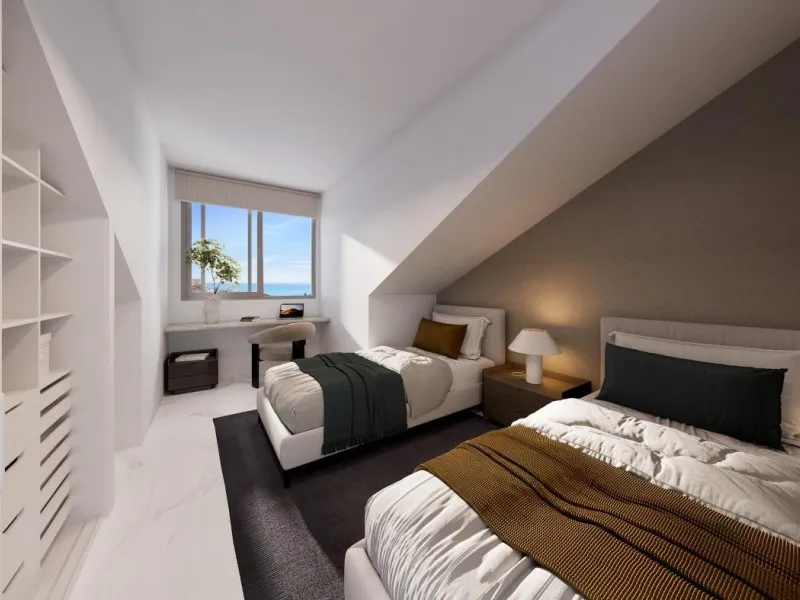 Exclusive Boutique Apartments with Sea Views in Torrequebrada, Benalmádena& & Prime Location Just 250 m from the Beach& This new boutique development offers only 16 exclusive apartments with 3 and 4 bedrooms, all with south orientation and large 