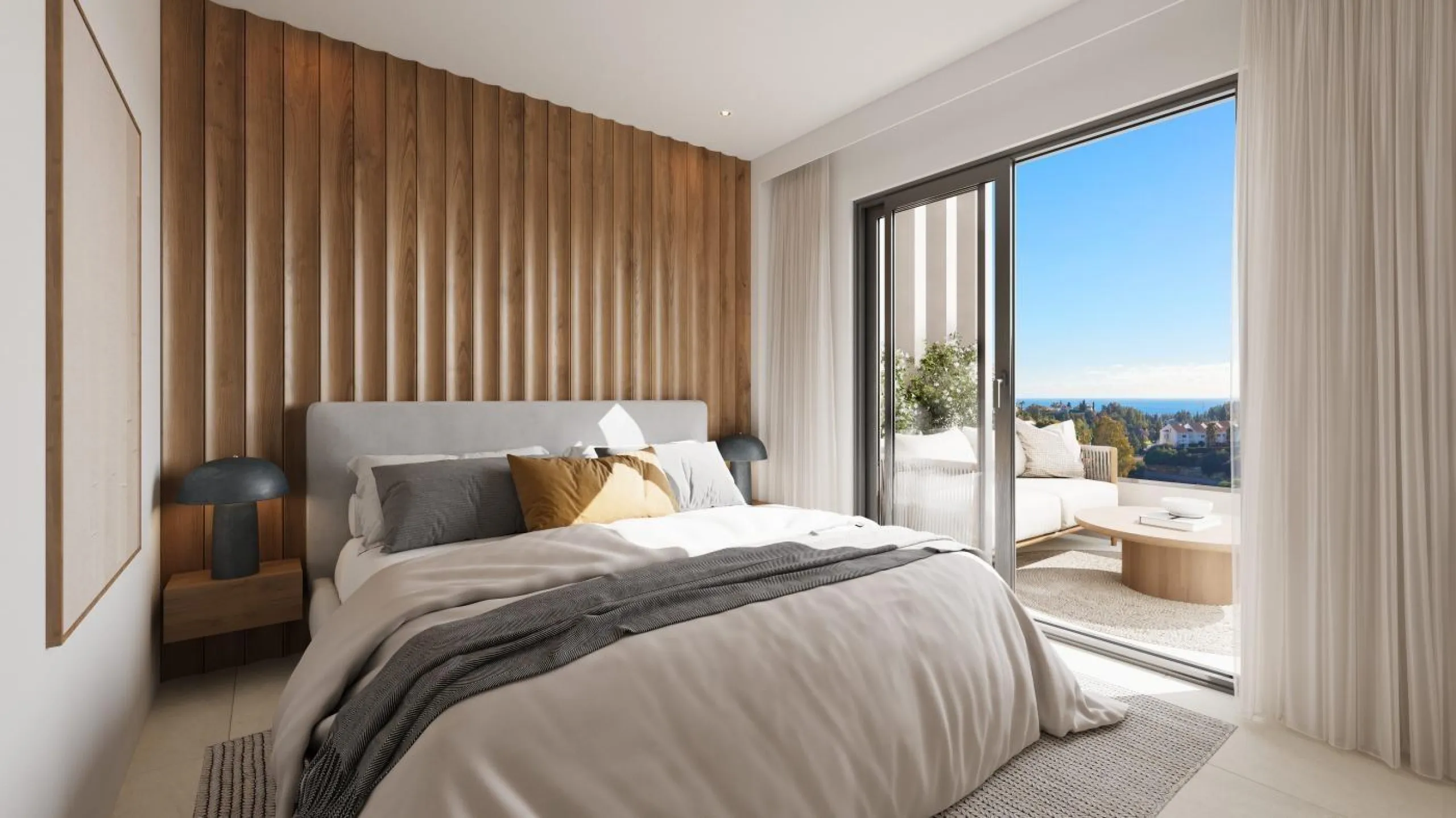 New Sea View Apartments in Mijas, Málaga – Modern Living on the Costa del Sol& & Exclusive New Development Surrounded by Golf and Nature& This new residential project in Mijas, Málaga offers 120 stylish apartments with 1, 2, or 3 bedrooms, though