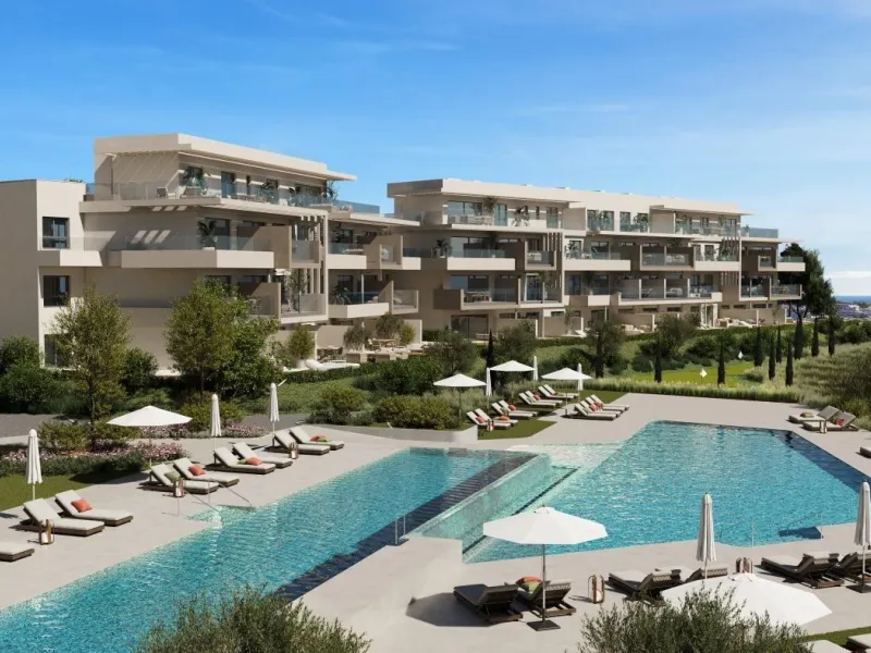 New Sea View Apartments in Mijas, Málaga – Modern Living on the Costa del Sol& & Exclusive New Development Surrounded by Golf and Nature& This new residential project in Mijas, Málaga offers 120 stylish apartments with 1, 2, or 3 bedrooms, though