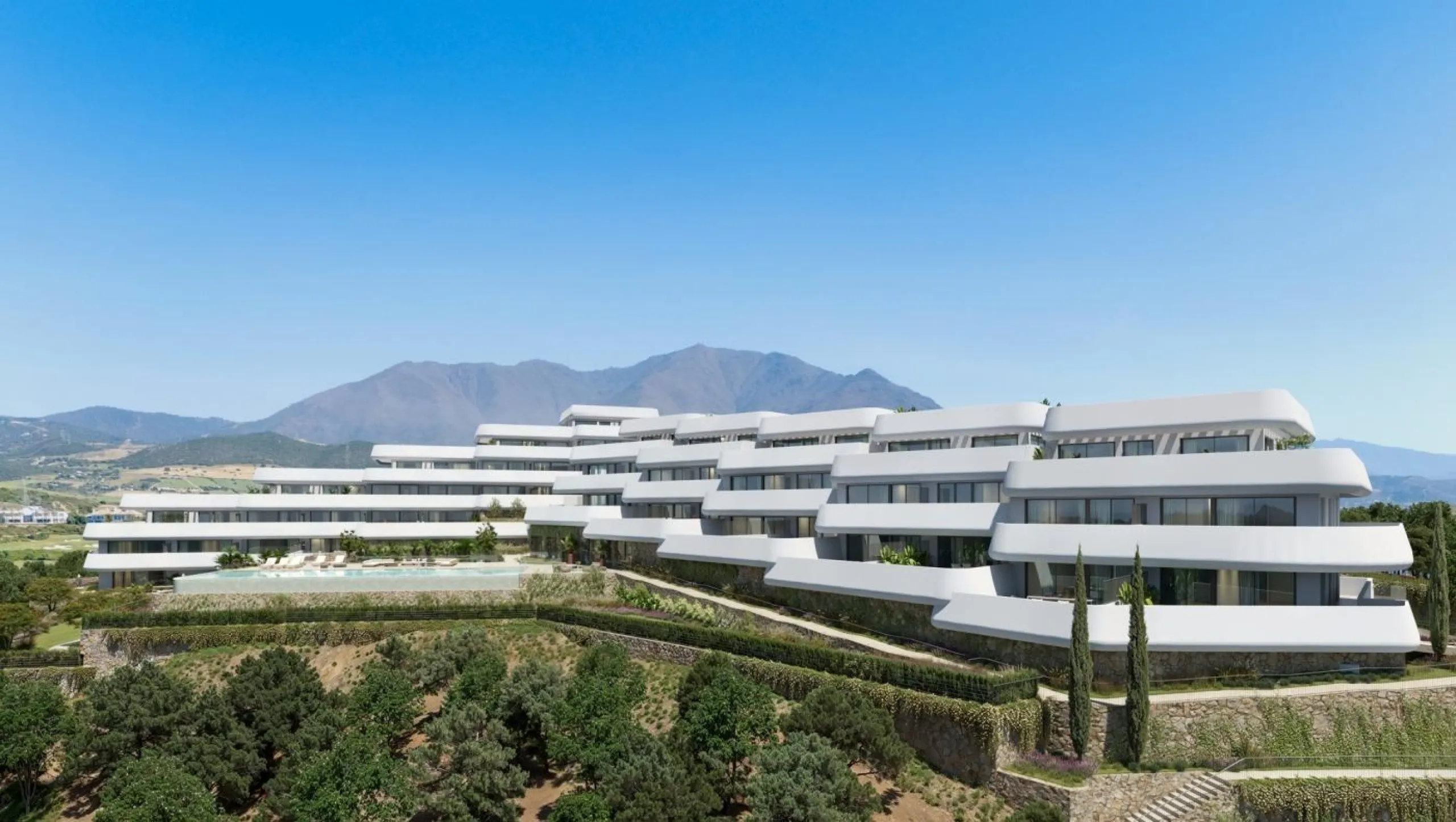 Luxury Golf Resort with Sea Views in Casares, Costa del Sol& & Prime Location Between Casares and Estepona& This new residential development in Casares Golf offers the perfect combination of tranquility, sea views, and a privileged lifestyle on t