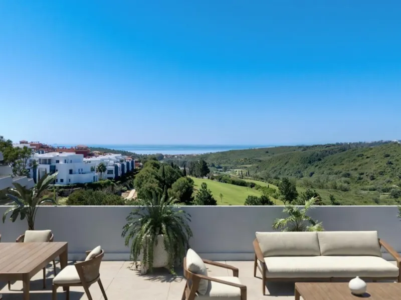 Luxury Golf Resort with Sea Views in Casares, Costa del Sol& & Prime Location Between Casares and Estepona& This new residential development in Casares Golf offers the perfect combination of tranquility, sea views, and a privileged lifestyle on t