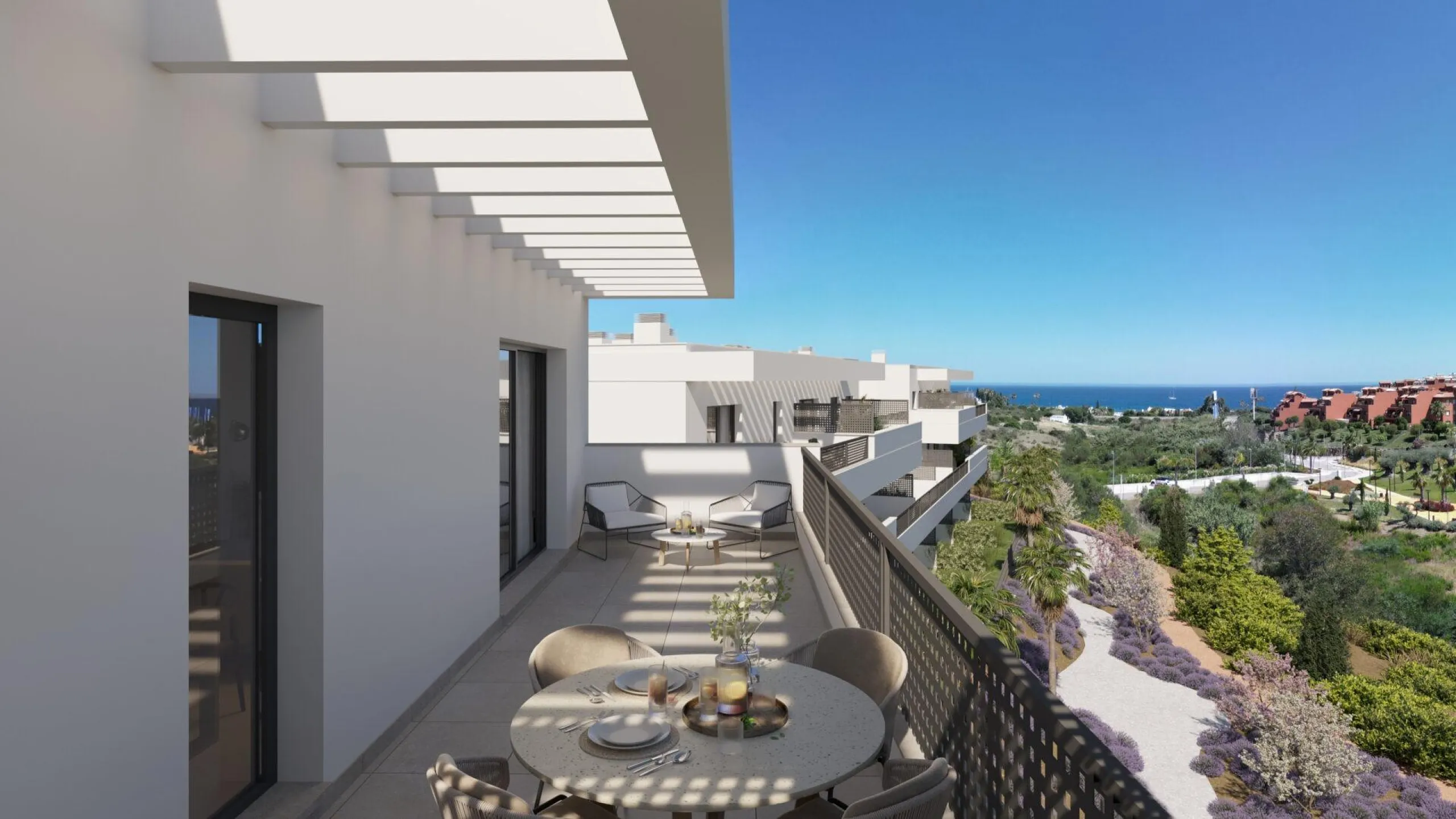 NEW BUILD RESIDENTIAL COMPLEX IN ESTEPONA& & New Build residential complex located in Estepona where you will find much more than just a house: you will find a beautiful garden where you can extend your home. & The complex is made up of 106 multi