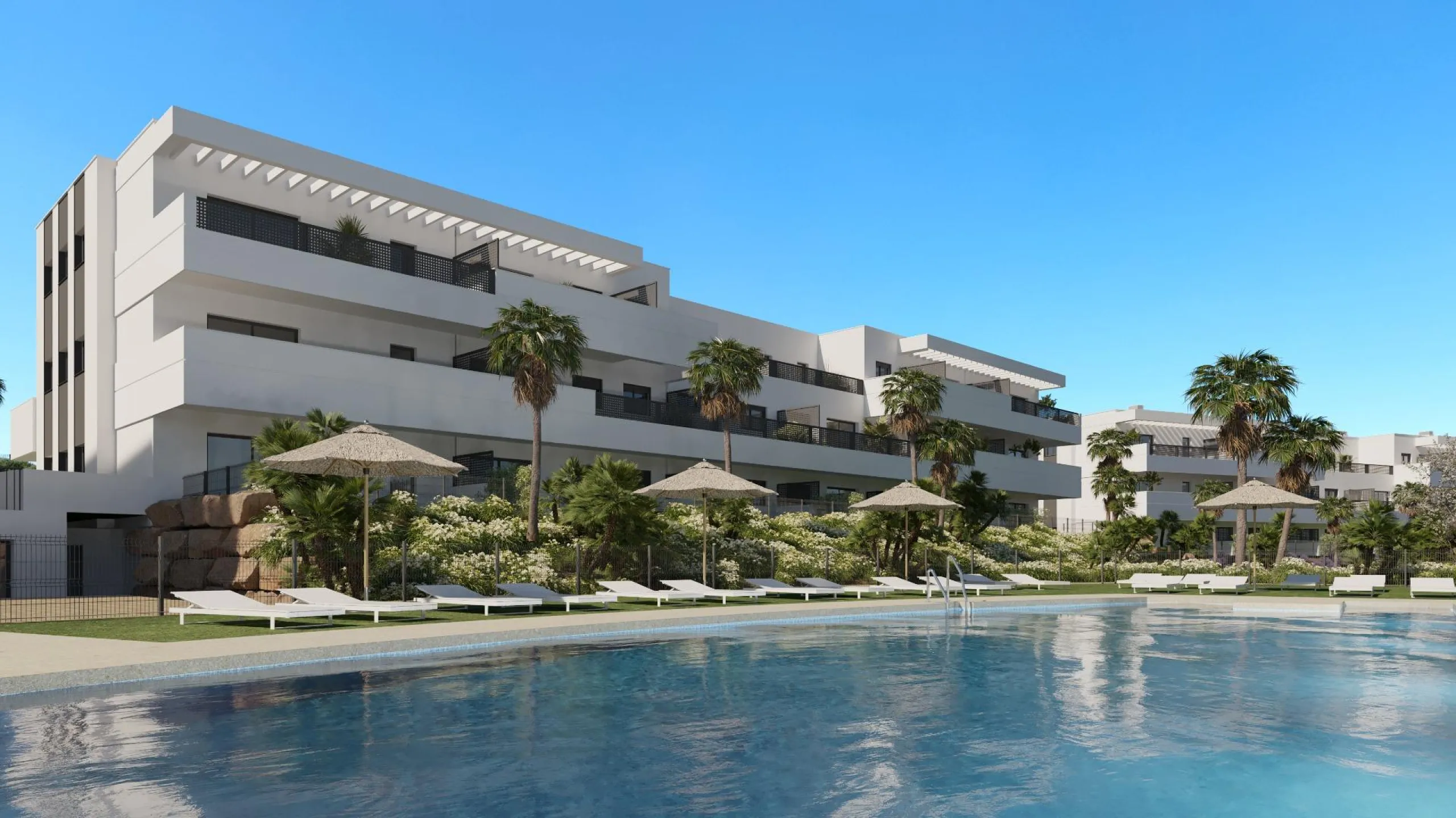NEW BUILD RESIDENTIAL COMPLEX IN ESTEPONA& & New Build residential complex located in Estepona where you will find much more than just a house: you will find a beautiful garden where you can extend your home. & The complex is made up of 106 multi