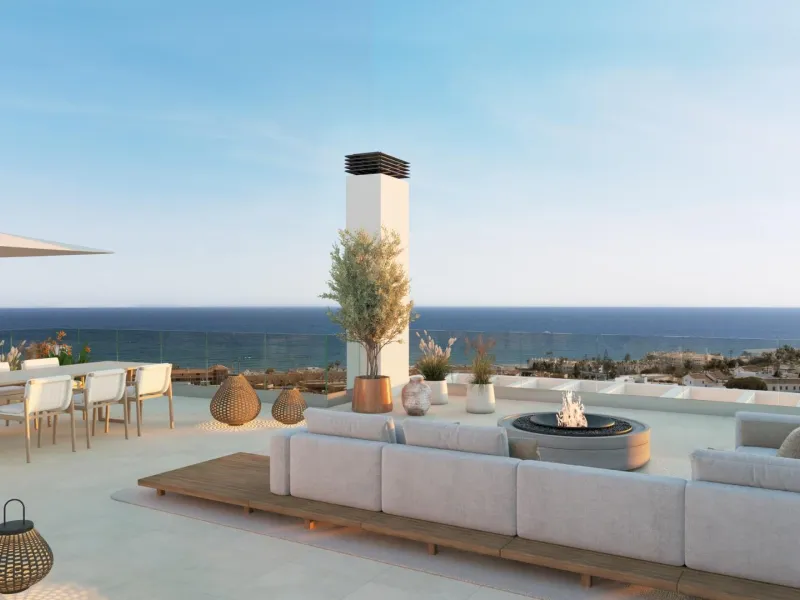 New Build Residential in La Cala de Mijas – Modern Living by the Sea& & Discover this exclusive new build residential complex in La Cala de Mijas, Costa del Sol, designed to combine modern architecture with nature. Surrounded by lush green areas and