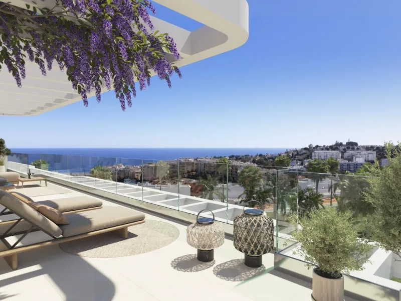 New Build Residential in La Cala de Mijas – Modern Living by the Sea& & Discover this exclusive new build residential complex in La Cala de Mijas, Costa del Sol, designed to combine modern architecture with nature. Surrounded by lush green areas and