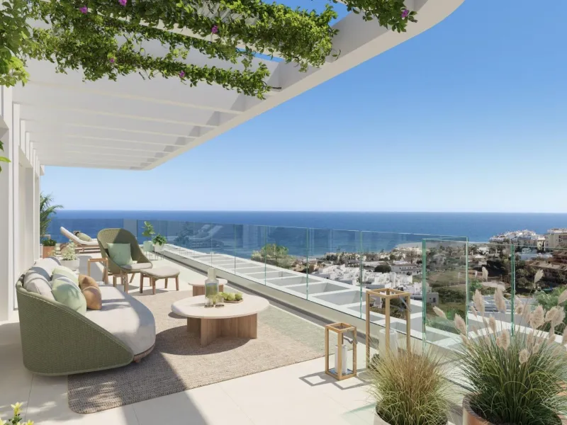 New Build Residential in La Cala de Mijas – Modern Living by the Sea& & Discover this exclusive new build residential complex in La Cala de Mijas, Costa del Sol, designed to combine modern architecture with nature. Surrounded by lush green areas and