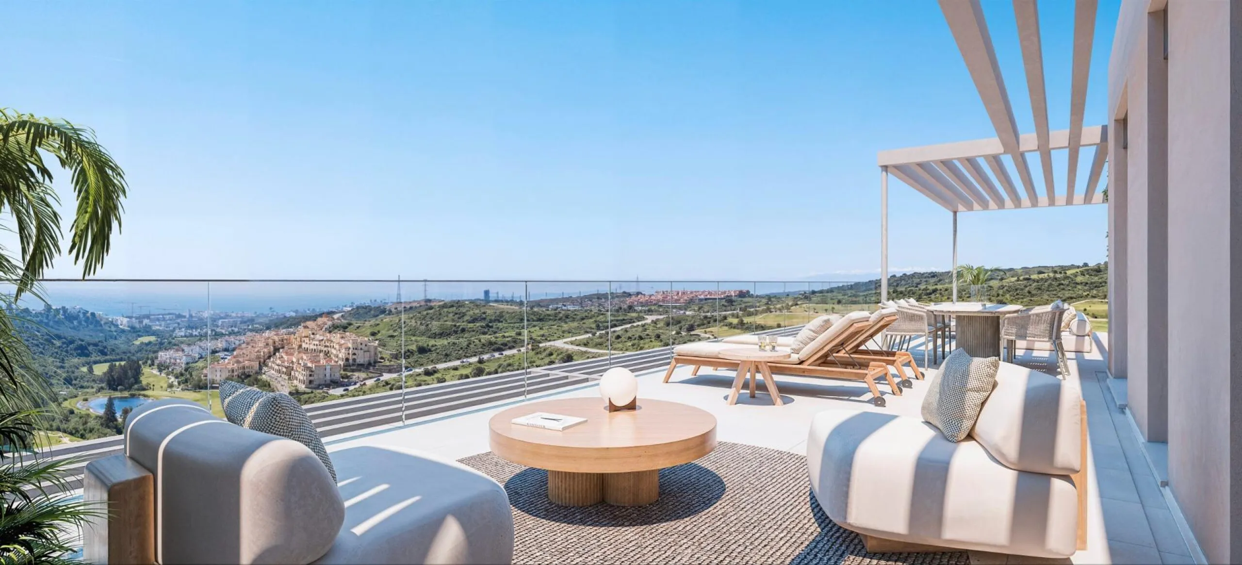 New Build Residential Complex with Golf and Sea Views near Estepona& & Contemporary Living Surrounded by Nature and Golf& Discover a new residential development located in a privileged setting near Estepona, on the western Costa del Sol. This exc