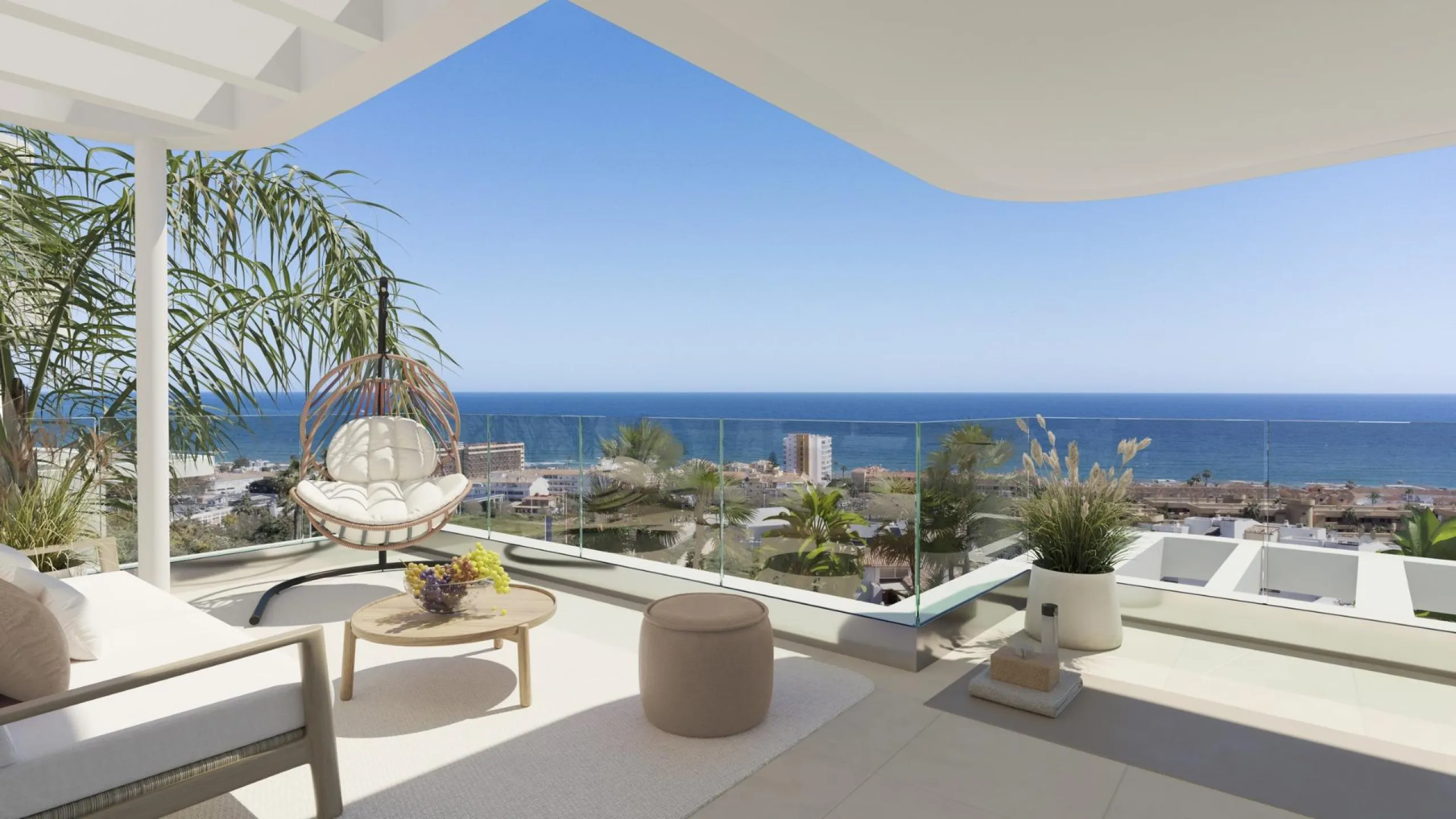 New Build Residential in La Cala de Mijas – Modern Living by the Sea& & Discover this exclusive new build residential complex in La Cala de Mijas, Costa del Sol, designed to combine modern architecture with nature. Surrounded by lush green areas and