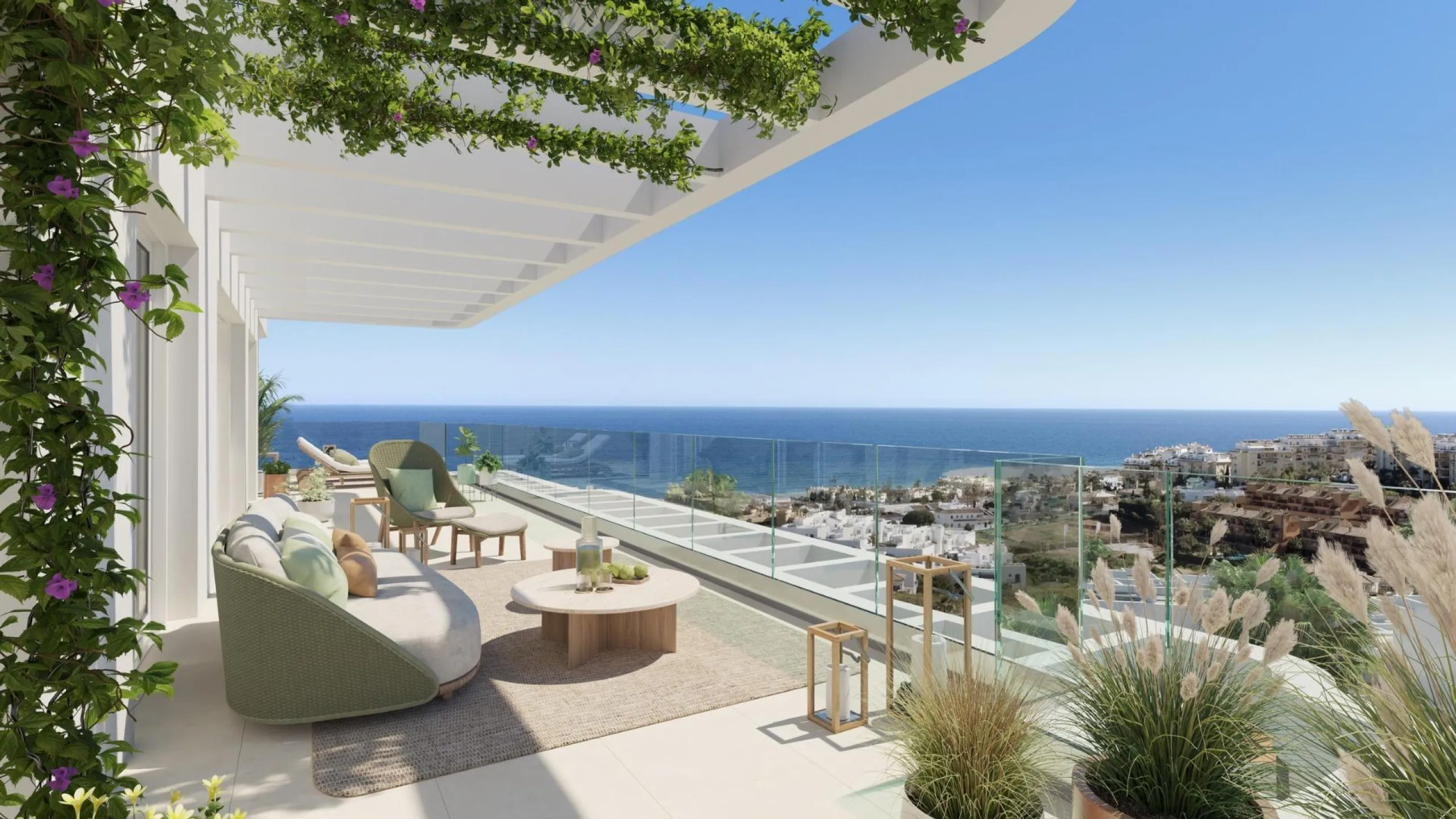 New Build Residential in La Cala de Mijas – Modern Living by the Sea& & Discover this exclusive new build residential complex in La Cala de Mijas, Costa del Sol, designed to combine modern architecture with nature. Surrounded by lush green areas and