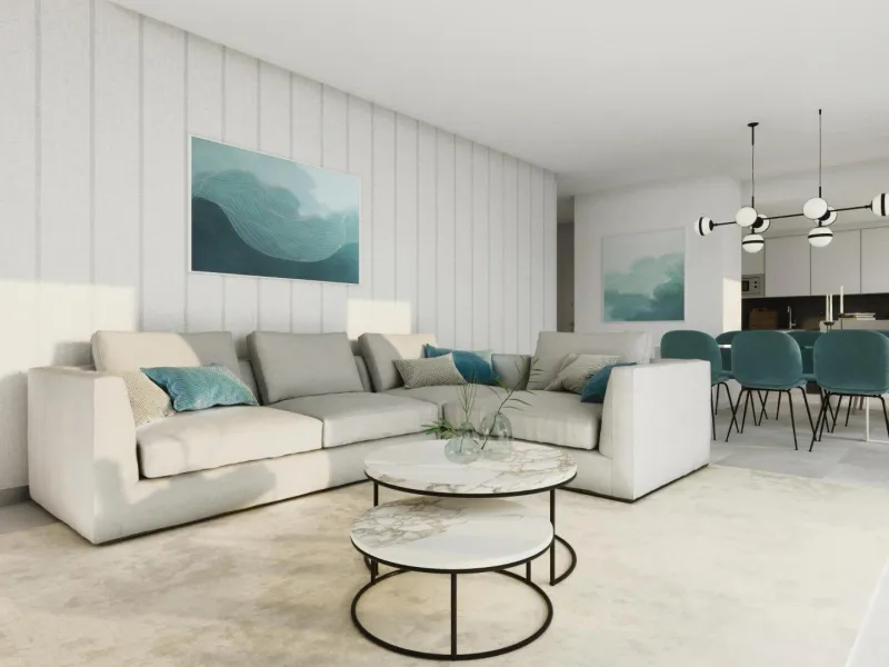 NEW BUILD RESIDENTIAL COMPLEX IN ESTEPONA& & New build modern residential of apartments with 1, 2 and 3 bedrooms with large terraces and stunning sea views in a privileged location of Estepona.& & Residential has an excellent communal area wit