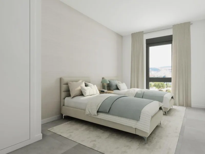 NEW BUILD RESIDENTIAL COMPLEX IN ESTEPONA& & New build modern residential of apartments with 1, 2 and 3 bedrooms with large terraces and stunning sea views in a privileged location of Estepona.& & Residential has an excellent communal area wit