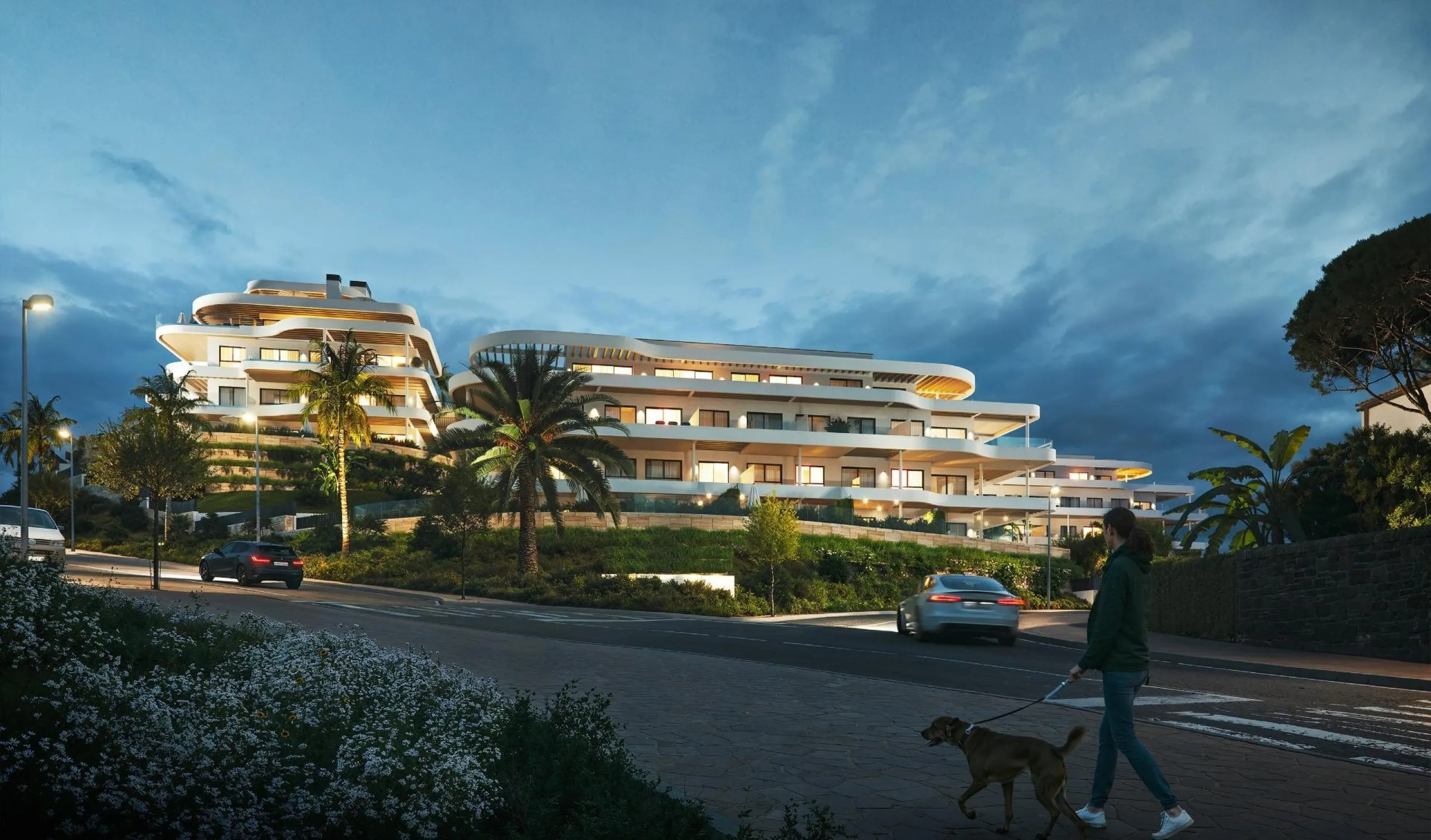 Роскошные новые апартаменты в Cerrado del Águila Golf, Михас, с видом на море и гольф-поле& & Насладитесь эксклюзивным образом жизни в этом современном новом курортном комплексе, расположенном в престижном районе Cerrado del Águila Golf в Михасе. Ок