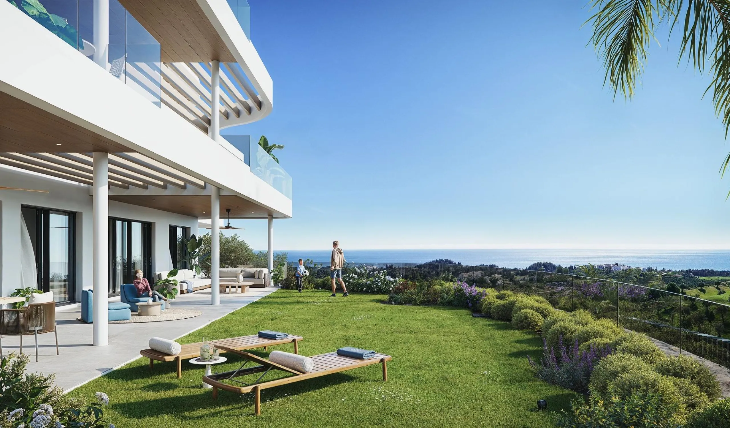Роскошные новые апартаменты в Cerrado del Águila Golf, Михас, с видом на море и гольф-поле& & Насладитесь эксклюзивным образом жизни в этом современном новом курортном комплексе, расположенном в престижном районе Cerrado del Águila Golf в Михасе. Ок