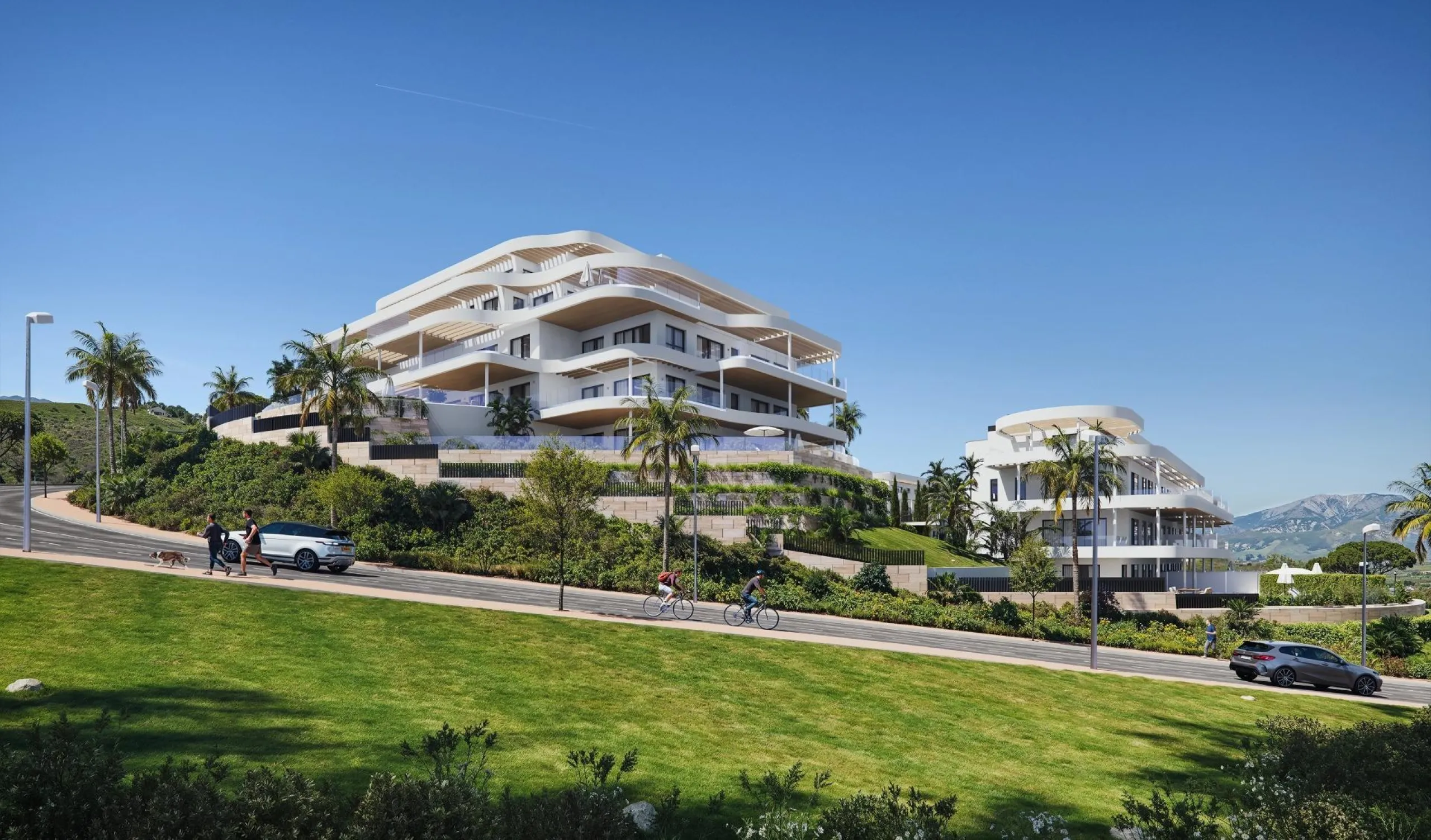 Luxury New Build Apartments in Cerrado del Águila Golf, Mijas with Sea and Golf Views& & Experience an exclusive lifestyle in this modern new build resort located in the prestigious Cerrado del Águila Golf area of Mijas. Surrounded by nature and boa