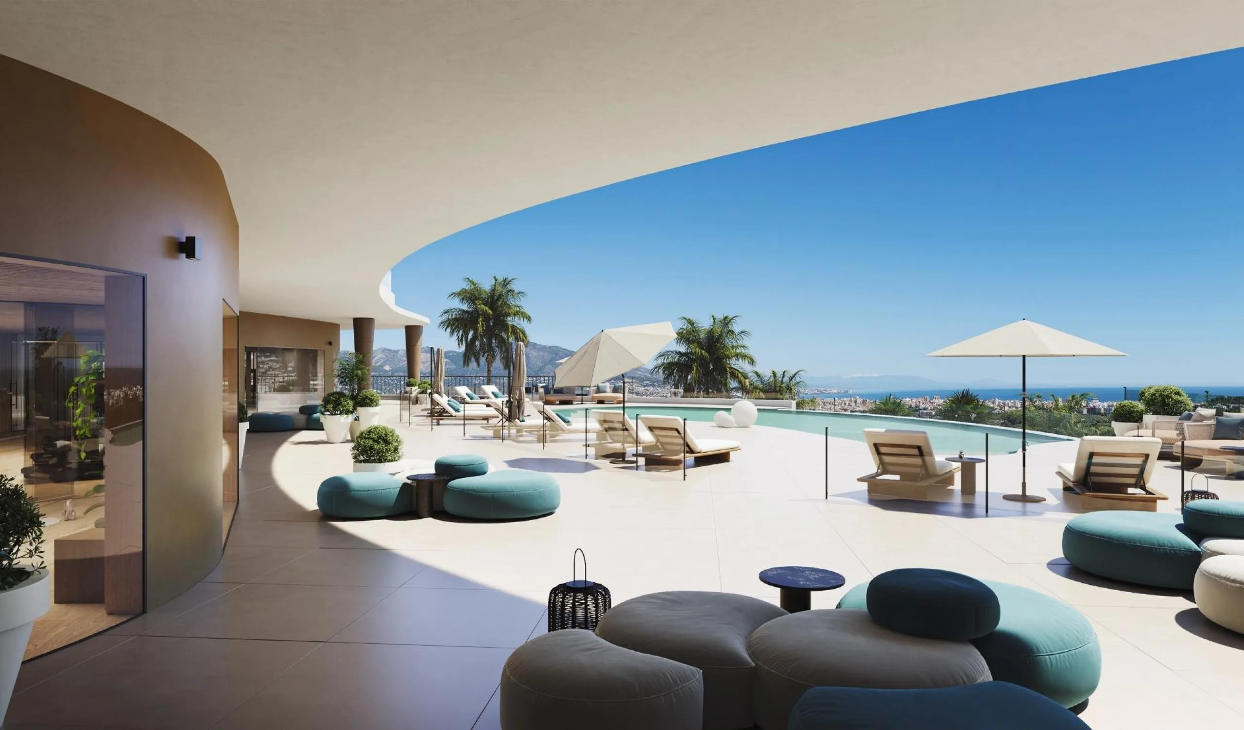 Luxury New Build Apartments in Cerrado del Águila Golf, Mijas with Sea and Golf Views& & Experience an exclusive lifestyle in this modern new build resort located in the prestigious Cerrado del Águila Golf area of Mijas. Surrounded by nature and boa