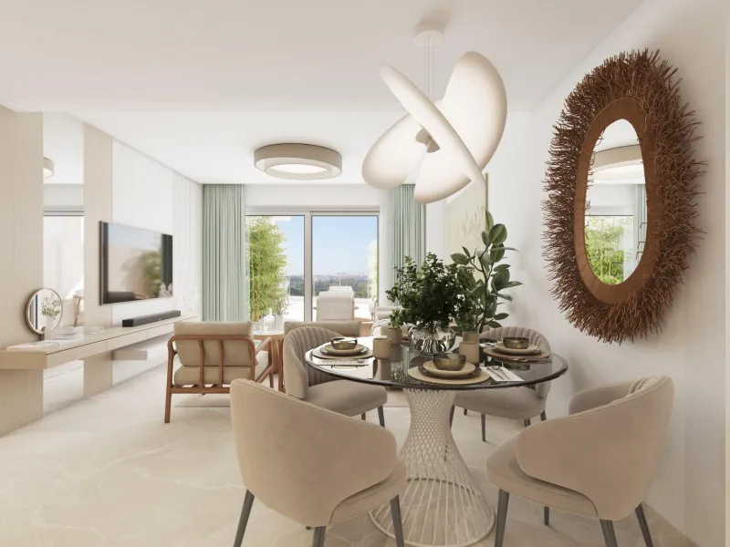 New Sea View Apartments in Mijas, Málaga – Modern Living on the Costa del Sol& & Discover this exclusive new development of 54 modern apartments with 2 and 3 bedrooms, perfectly located between La Cala de Mijas and Fuengirola. Designed to maximise n