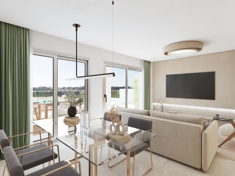 New Sea View Apartments in Mijas, Málaga – Modern Living on the Costa del Sol& & Discover this exclusive new development of 54 modern apartments with 2 and 3 bedrooms, perfectly located between La Cala de Mijas and Fuengirola. Designed to maximise n