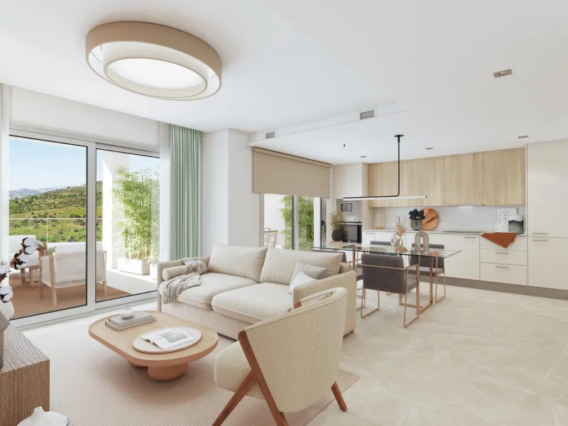 New Sea View Apartments in Mijas, Málaga – Modern Living on the Costa del Sol& & Discover this exclusive new development of 54 modern apartments with 2 and 3 bedrooms, perfectly located between La Cala de Mijas and Fuengirola. Designed to maximise n