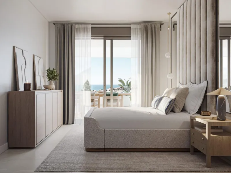 Luxury apartments with sea views in Estepona, just 400 metres from the beach& & Exclusive project comprising 105 apartments with 2, 3 and 4 bedrooms, designed to offer you maximum comfort and well-being. Located in a privileged setting, this develop