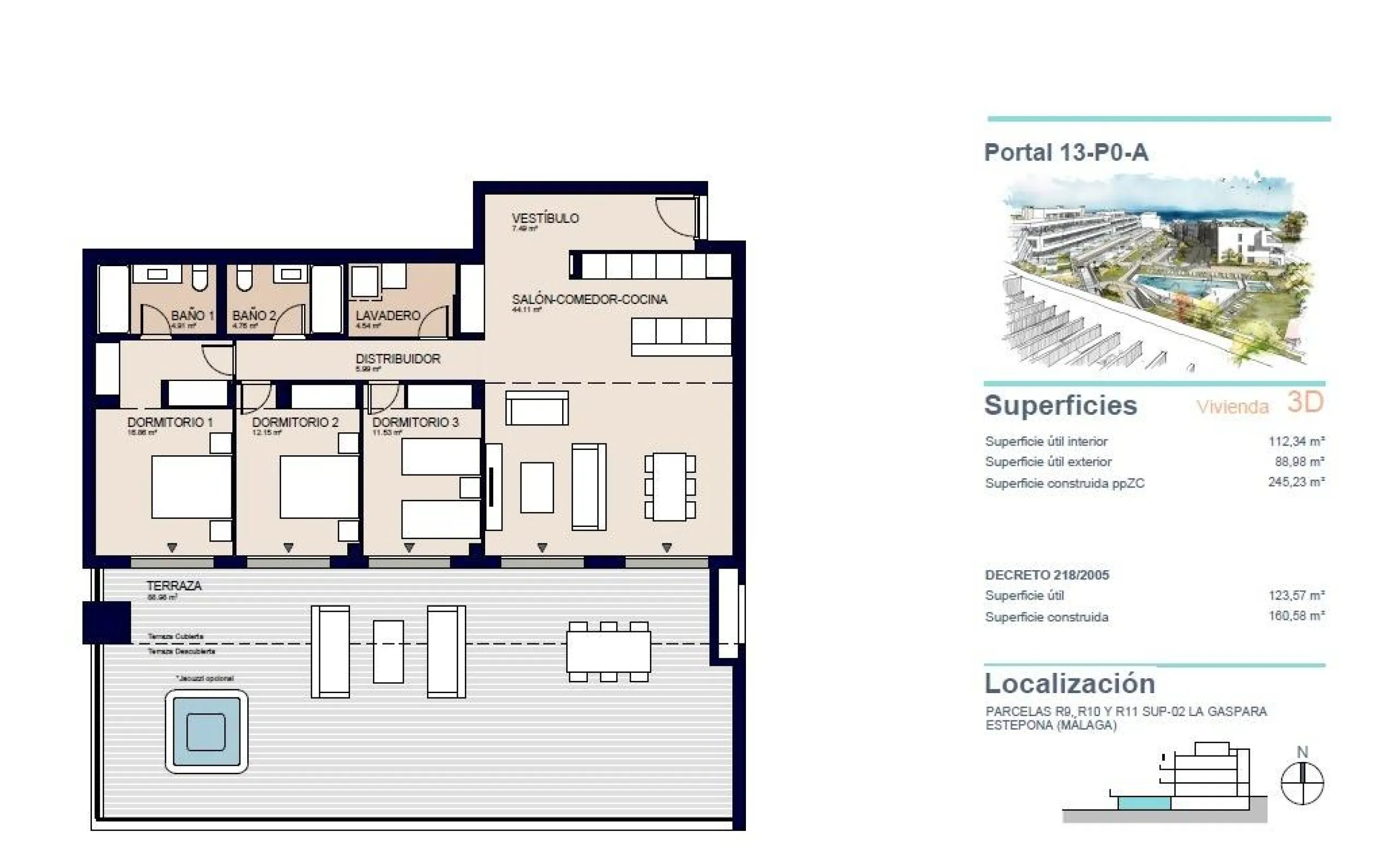Luxury apartments with sea views in Estepona, just 400 metres from the beach& & Exclusive project comprising 105 apartments with 2, 3 and 4 bedrooms, designed to offer you maximum comfort and well-being. Located in a privileged setting, this develop
