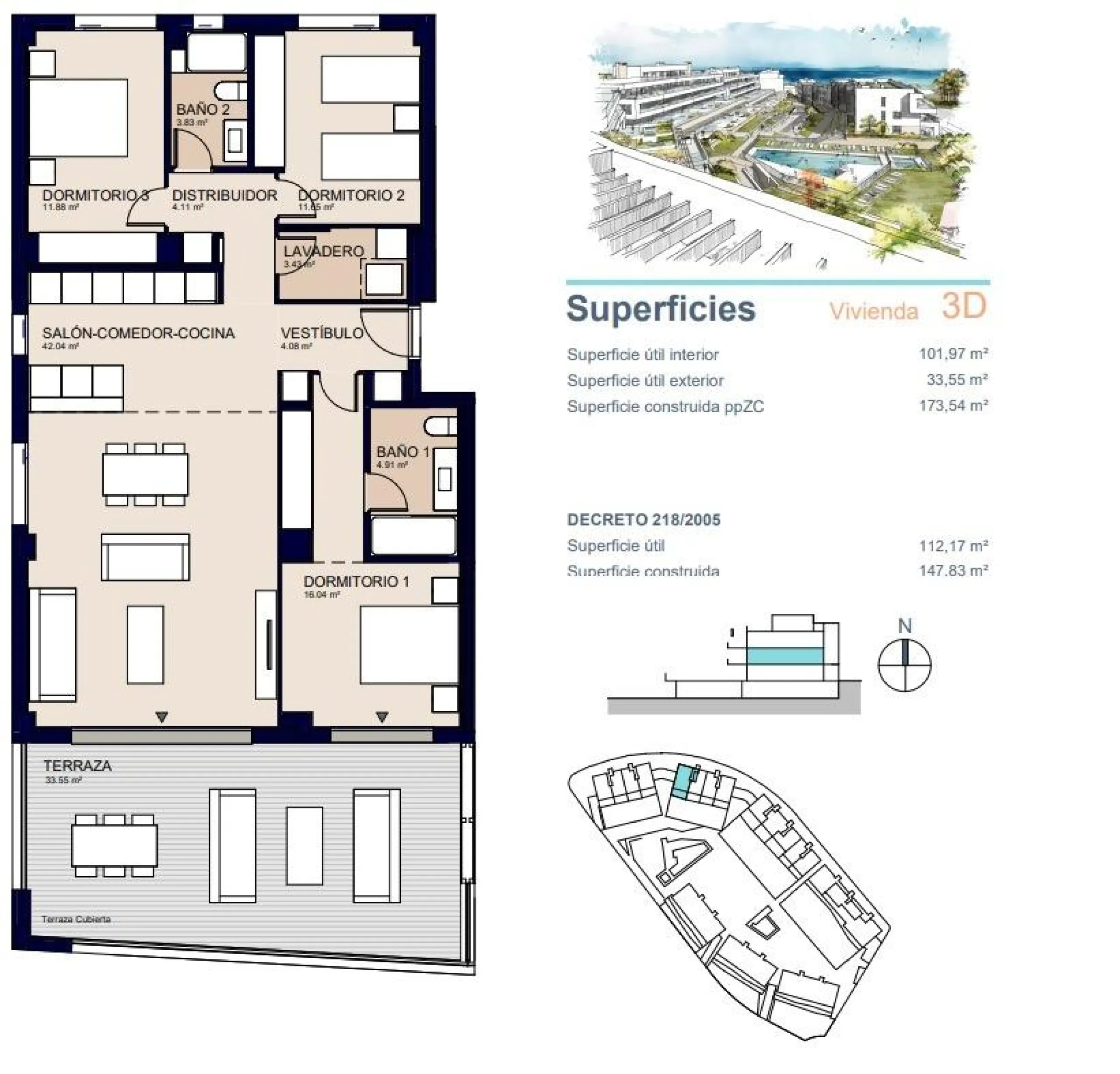 Luxury apartments with sea views in Estepona, just 400 metres from the beach& & Exclusive project comprising 105 apartments with 2, 3 and 4 bedrooms, designed to offer you maximum comfort and well-being. Located in a privileged setting, this develop