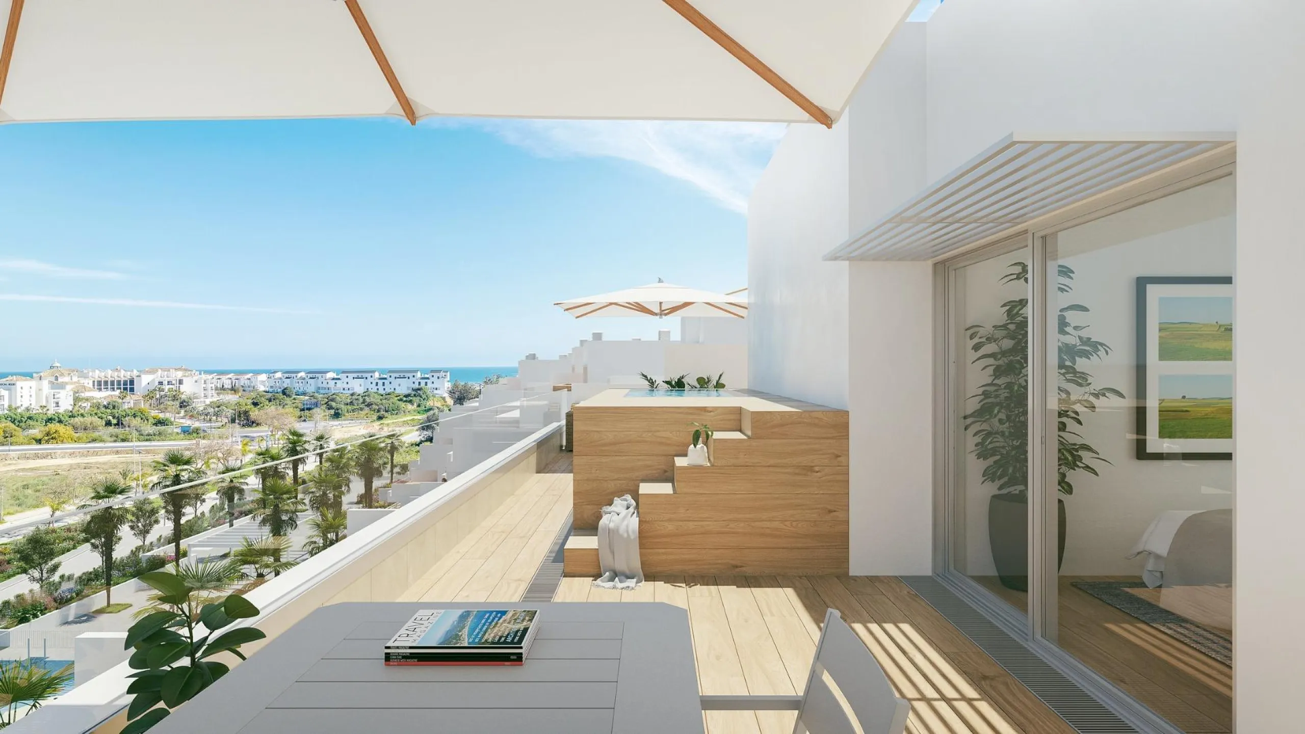 NEW BUILD RESIDENTIAL COMPLEX IN ESTEPONA& &  New Build residential complex in Estepona consist of 54 properties.& You can choose 2 and 3 bedrooms options and different types: ground floors, mid-level floors and penthouses, so you can feel the li