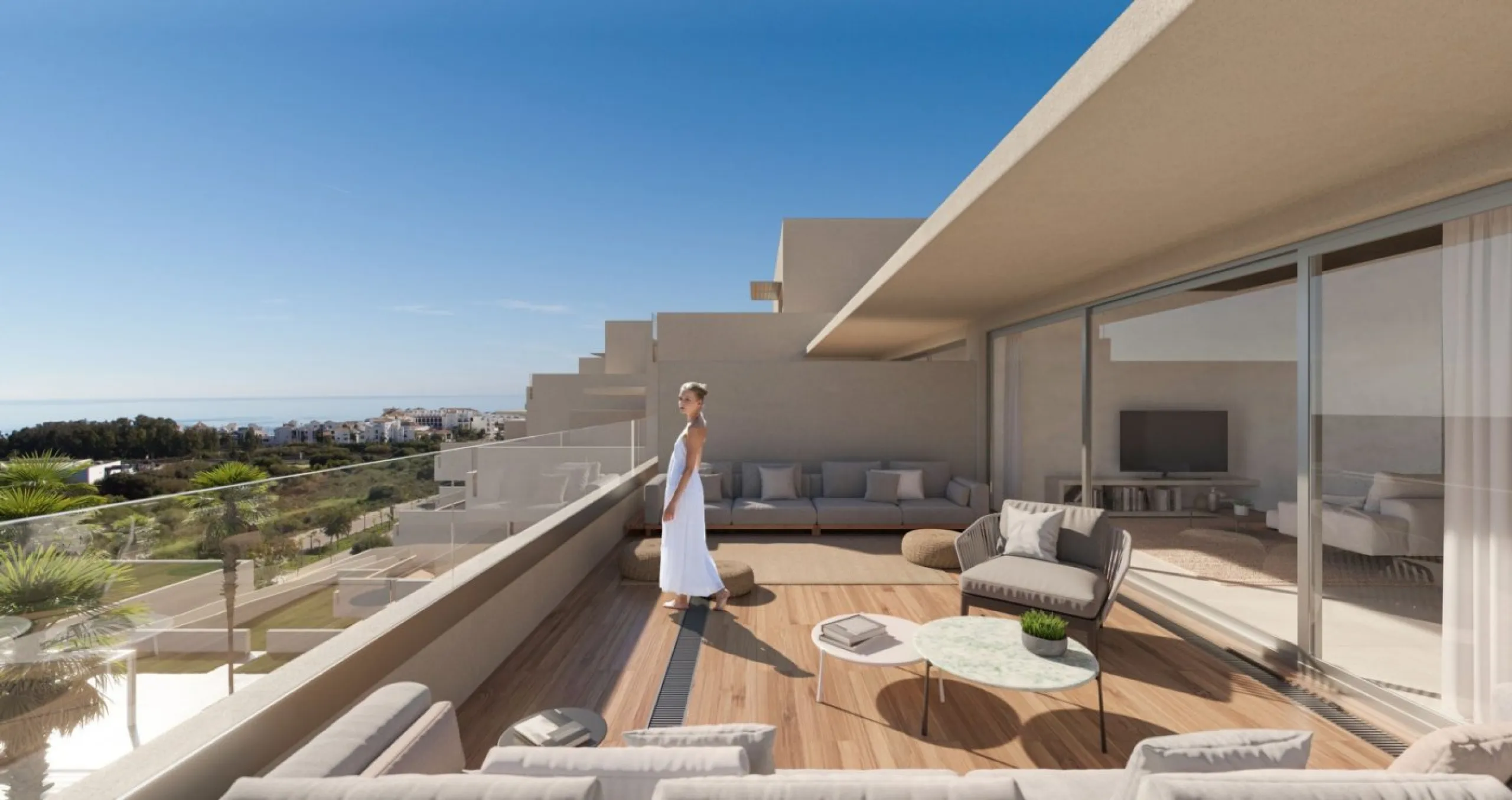 NEW BUILD RESIDENTIAL COMPLEX IN ESTEPONA& &  New Build residential complex in Estepona consist of 54 properties.& You can choose 2 and 3 bedrooms options and different types: ground floors, mid-level floors and penthouses, so you can feel the li
