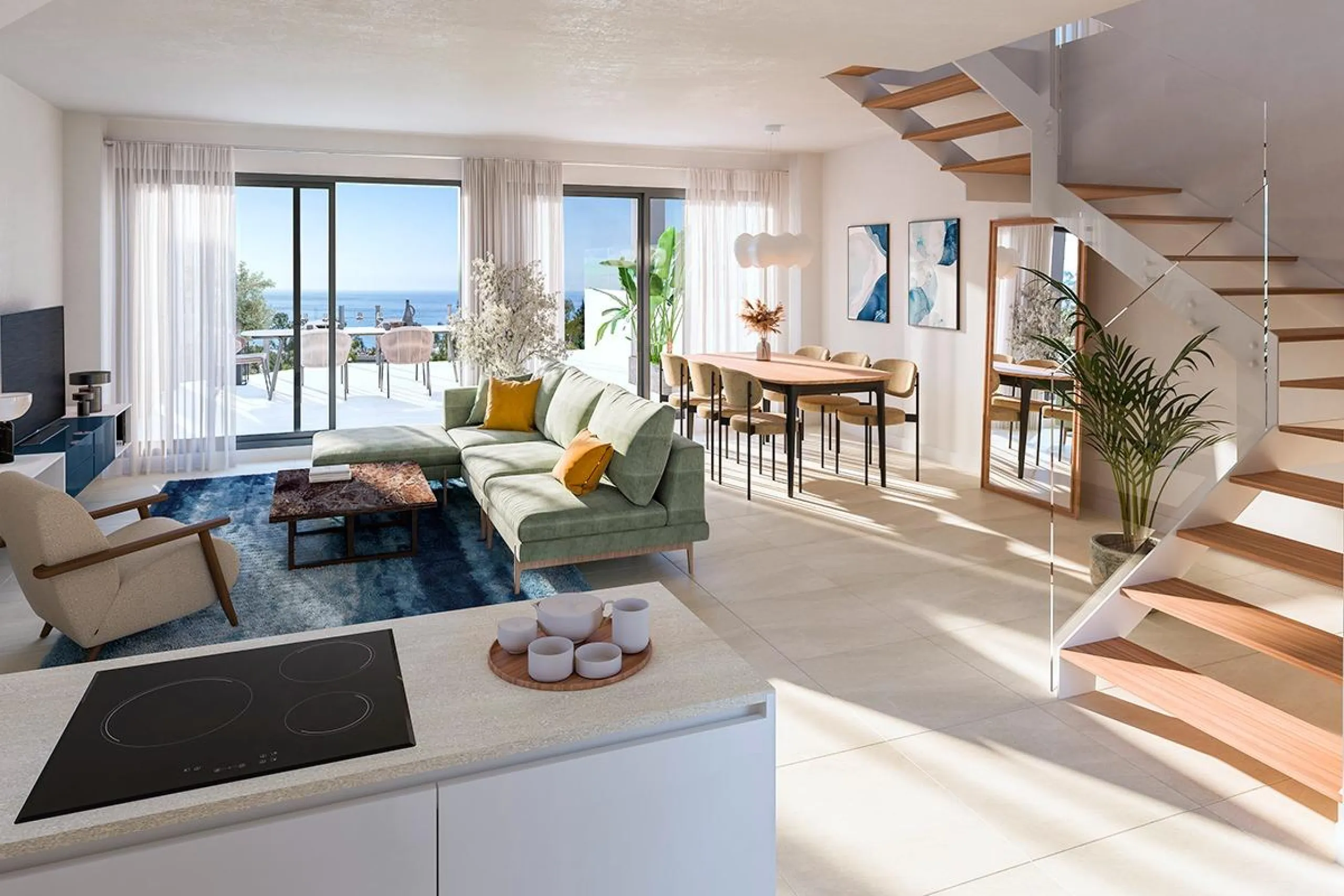 New Build Apartments and Townhouses for Sale in Torremuelle Benalmádena& & Exclusive Residential Development on the Costa del Sol& Discover this exceptional new build project in Torremuelle, one of the most sought-after areas of Benalmádena. Loca