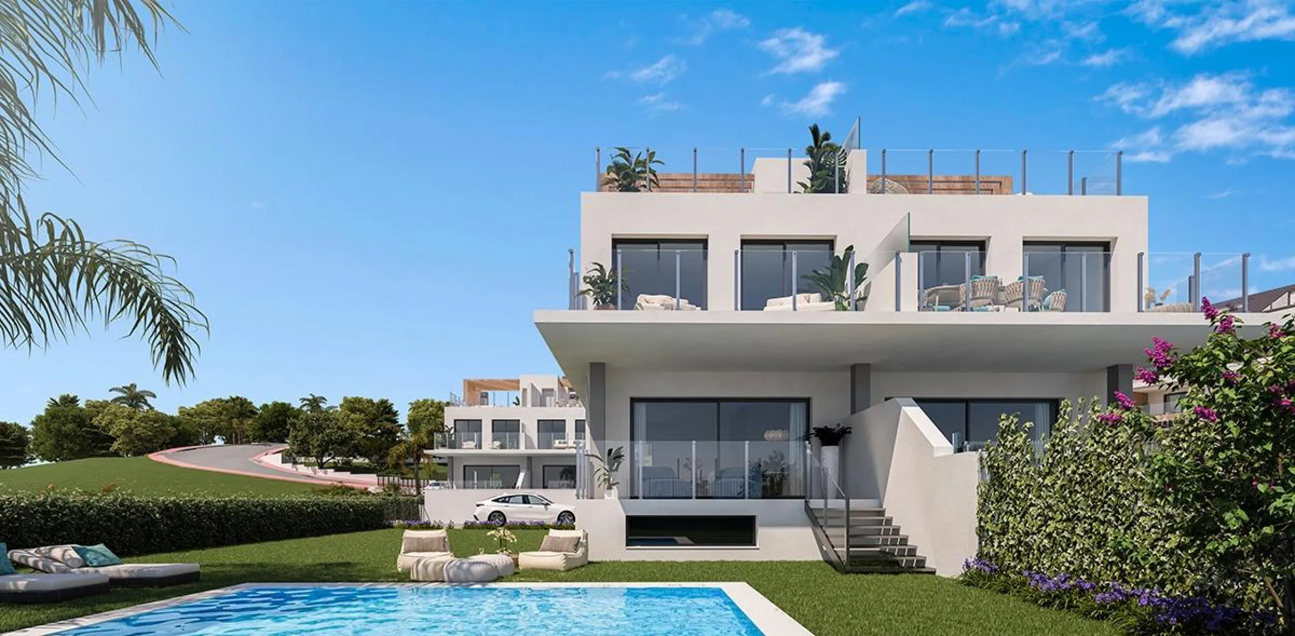 New Build Apartments and Townhouses for Sale in Torremuelle Benalmádena& & Exclusive Residential Development on the Costa del Sol& Discover this exceptional new build project in Torremuelle, one of the most sought-after areas of Benalmádena. Loca