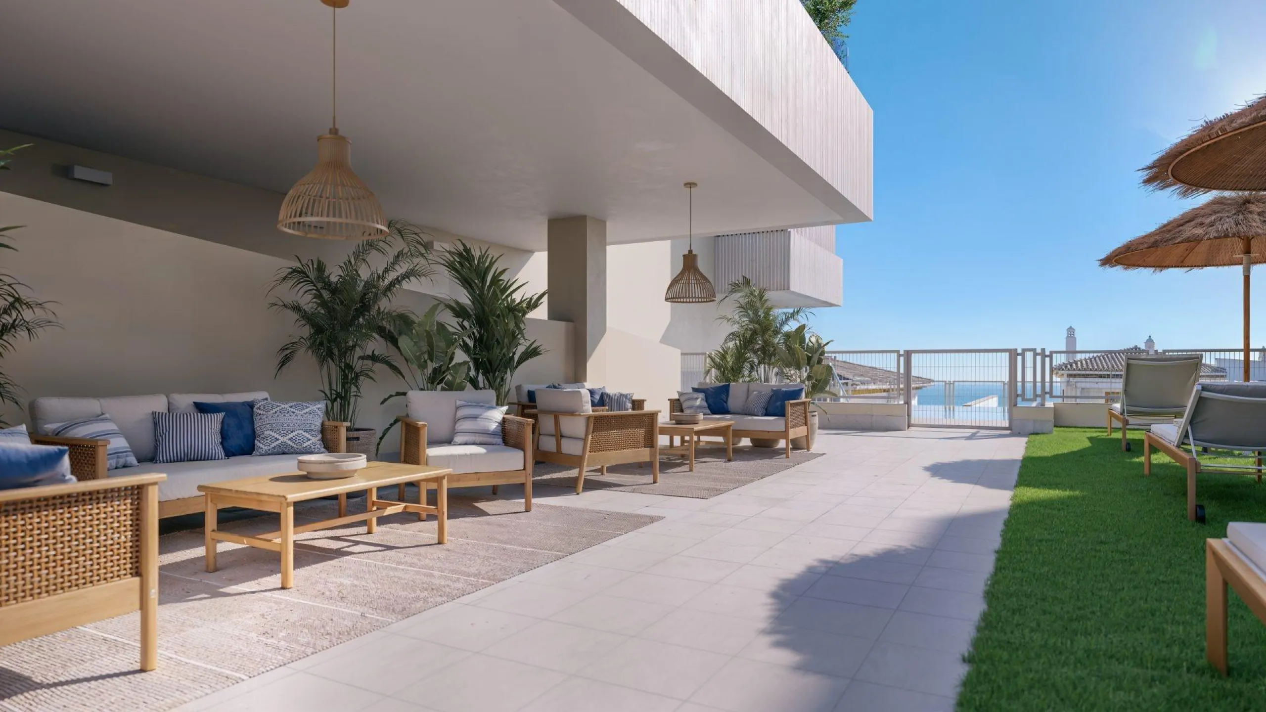 New Build Apartments for Sale in Benalmádena Pueblo Costa del Sol& & Modern Residential Development just 3 km from beach& This exclusive new build development offers 70 contemporary homes with 2 and 3 bedrooms, each featuring 2 full bathrooms and