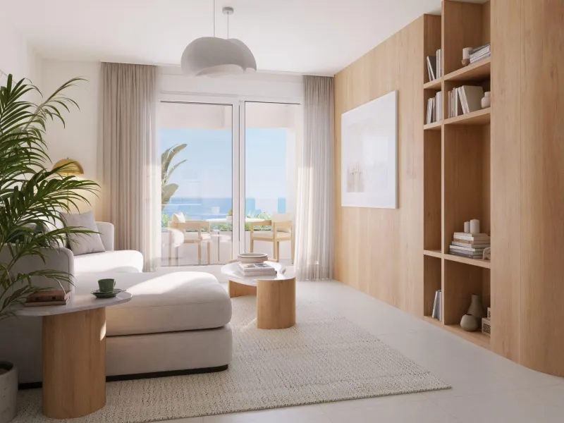 New Build Apartments for Sale in Benalmádena Pueblo Costa del Sol& & Modern Residential Development just 3 km from beach& This exclusive new build development offers 70 contemporary homes with 2 and 3 bedrooms, each featuring 2 full bathrooms and