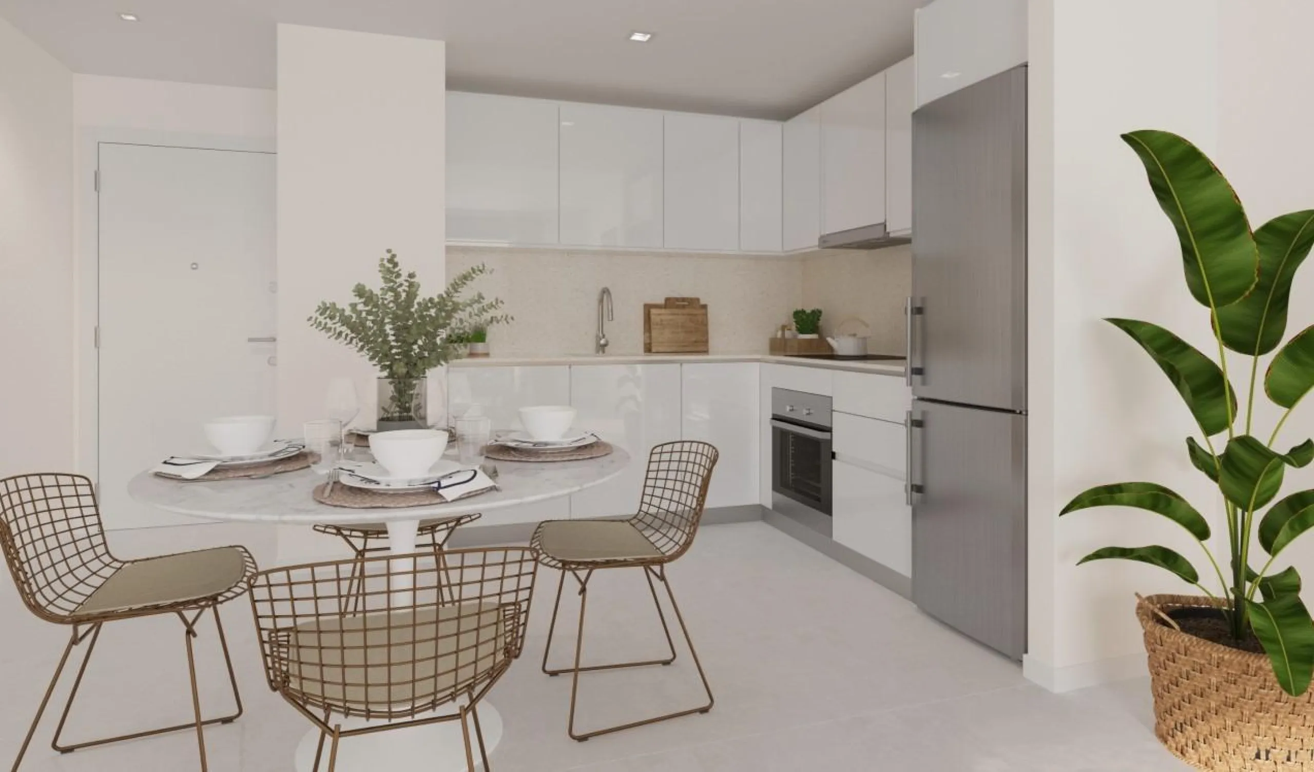 New Build Apartments for Sale in Benalmádena Pueblo Costa del Sol& & Modern Residential Development just 3 km from beach& This exclusive new build development offers 57 contemporary homes with 2 and 3 bedrooms, each featuring 2 full bathrooms and