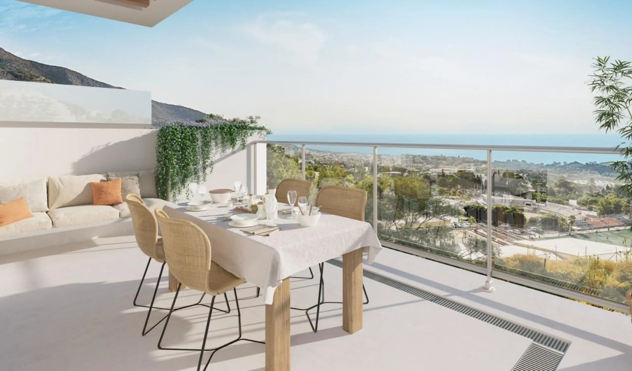 New Build Apartments for Sale in Benalmádena Pueblo Costa del Sol& & Modern Residential Development just 3 km from beach& This exclusive new build development offers 57 contemporary homes with 2 and 3 bedrooms, each featuring 2 full bathrooms and