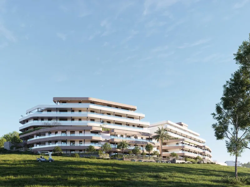 Modern New Build Apartments in Estepona Golf, Málaga& & Elegant Living Surrounded by Nature and Golf& & Welcome to an exclusive new residential development of 68 modern apartments located in the heart of Estepona Golf, Málaga. Designed to comb
