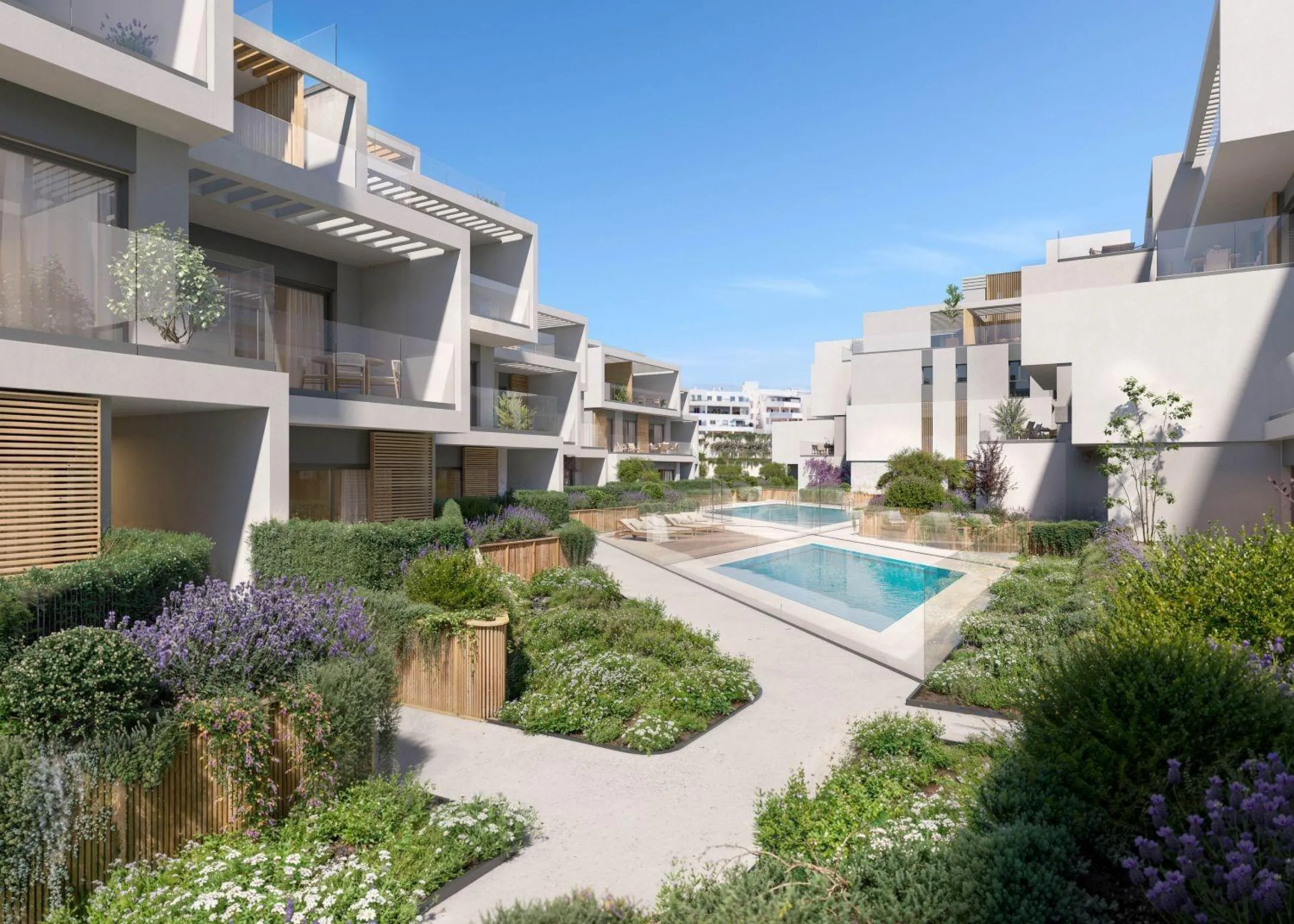 Exclusive Residential Complex in Nueva Andalucia, Marbella& & Luxury and Avant-Garde Design in a Privileged Location& Discover this stunning residential complex of 113 luxury homes, designed with innovative architecture that reinterprets the trad