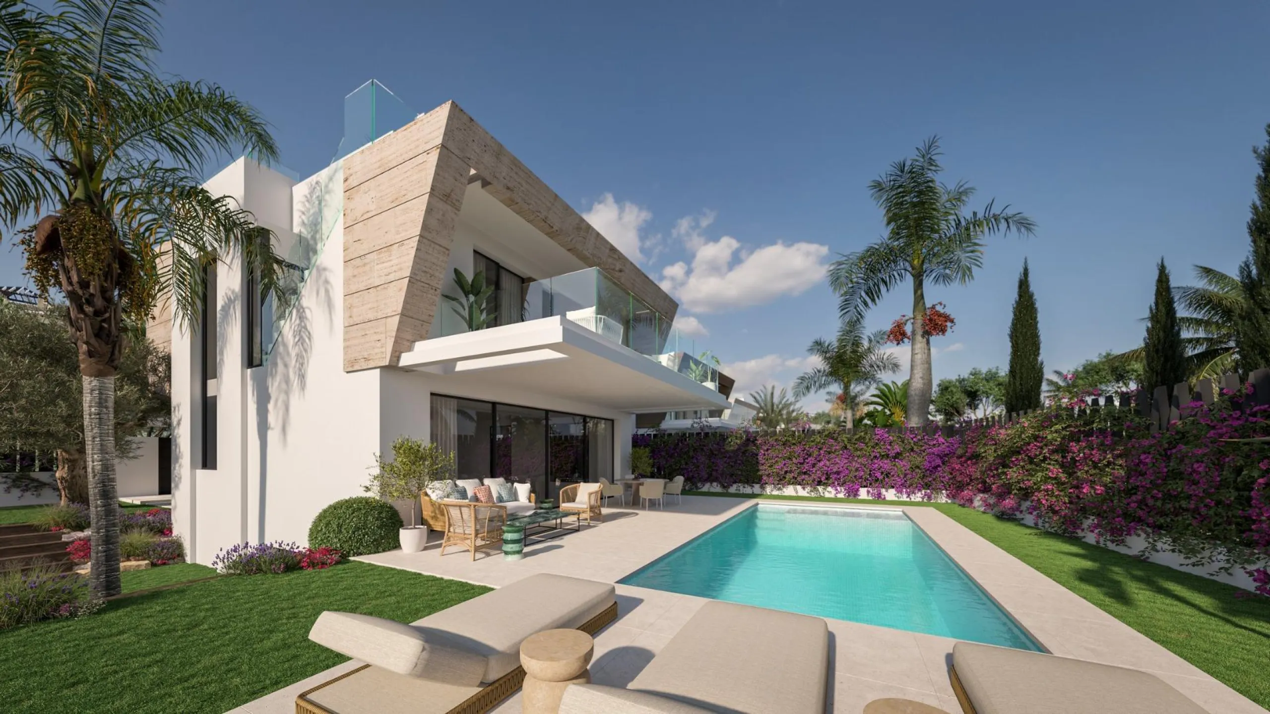 Exclusive New Build Villas in Estepona next to El Campanario Golf& & Contemporary luxury in a privileged location on the Costa del Sol& Discover a unique development of 14 designer villas located in one of the most exclusive areas between Marbell