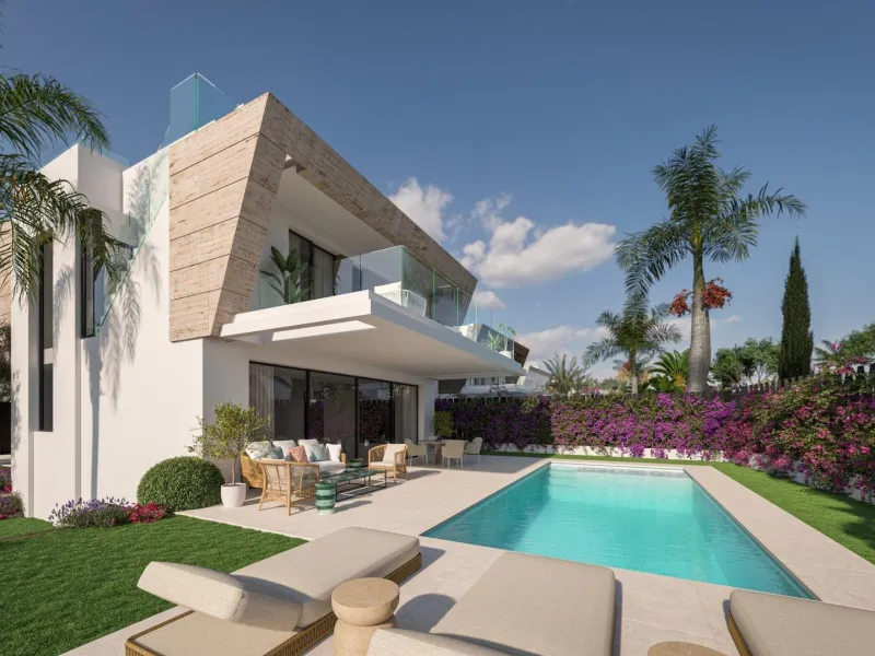 Exclusive New Build Villas in Estepona next to El Campanario Golf& & Contemporary luxury in a privileged location on the Costa del Sol& Discover a unique development of 14 designer villas located in one of the most exclusive areas between Marbell